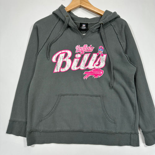 Buffalo Bills Breast Cancer Hoodie Sweatshirt Women’s Medium