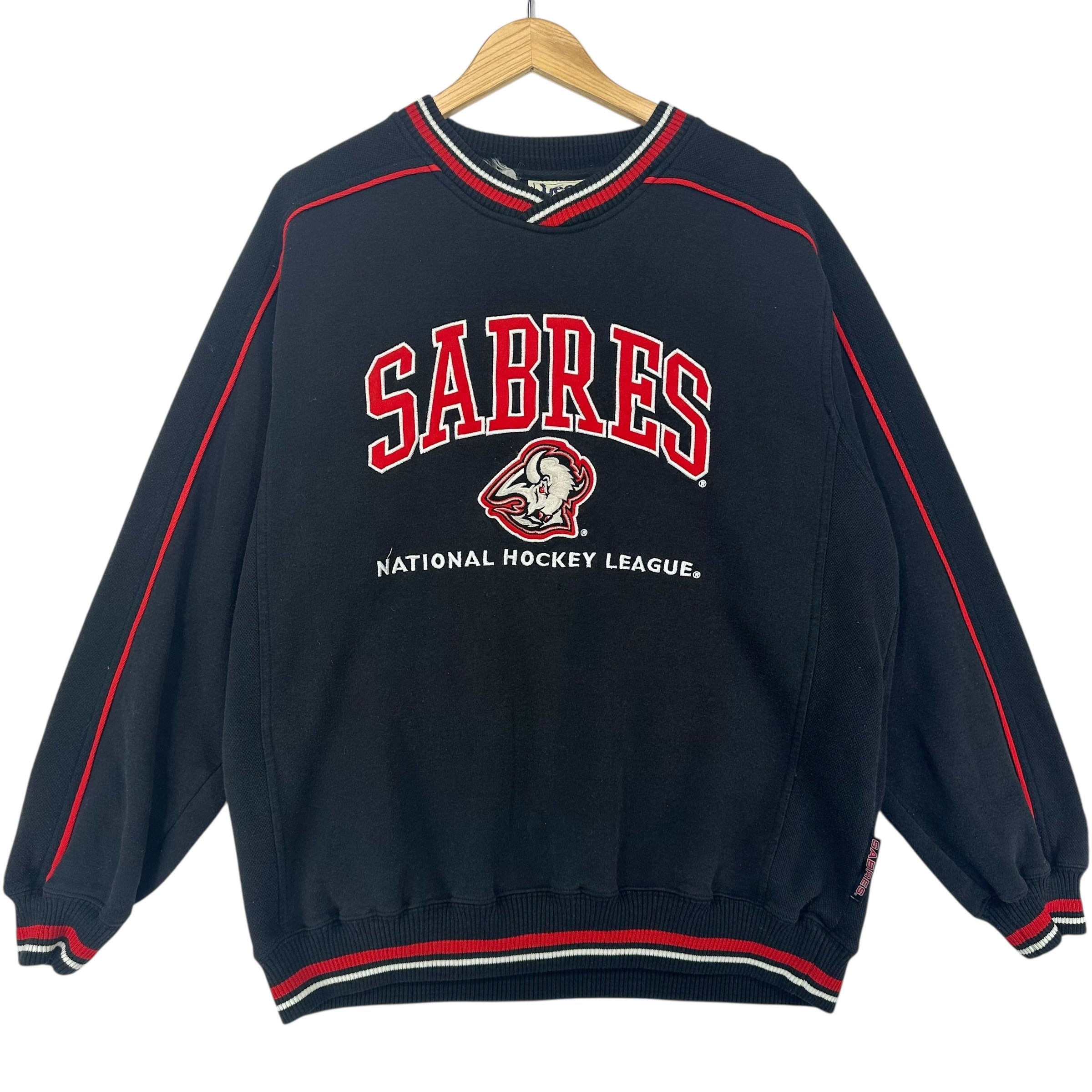 Vintage Buffalo Sabres Embroidered Crewneck Sweatshirt Large