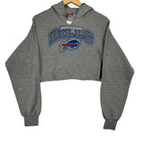 Vintage Buffalo Bills Cropped Hoodie Sweatshirt Medium