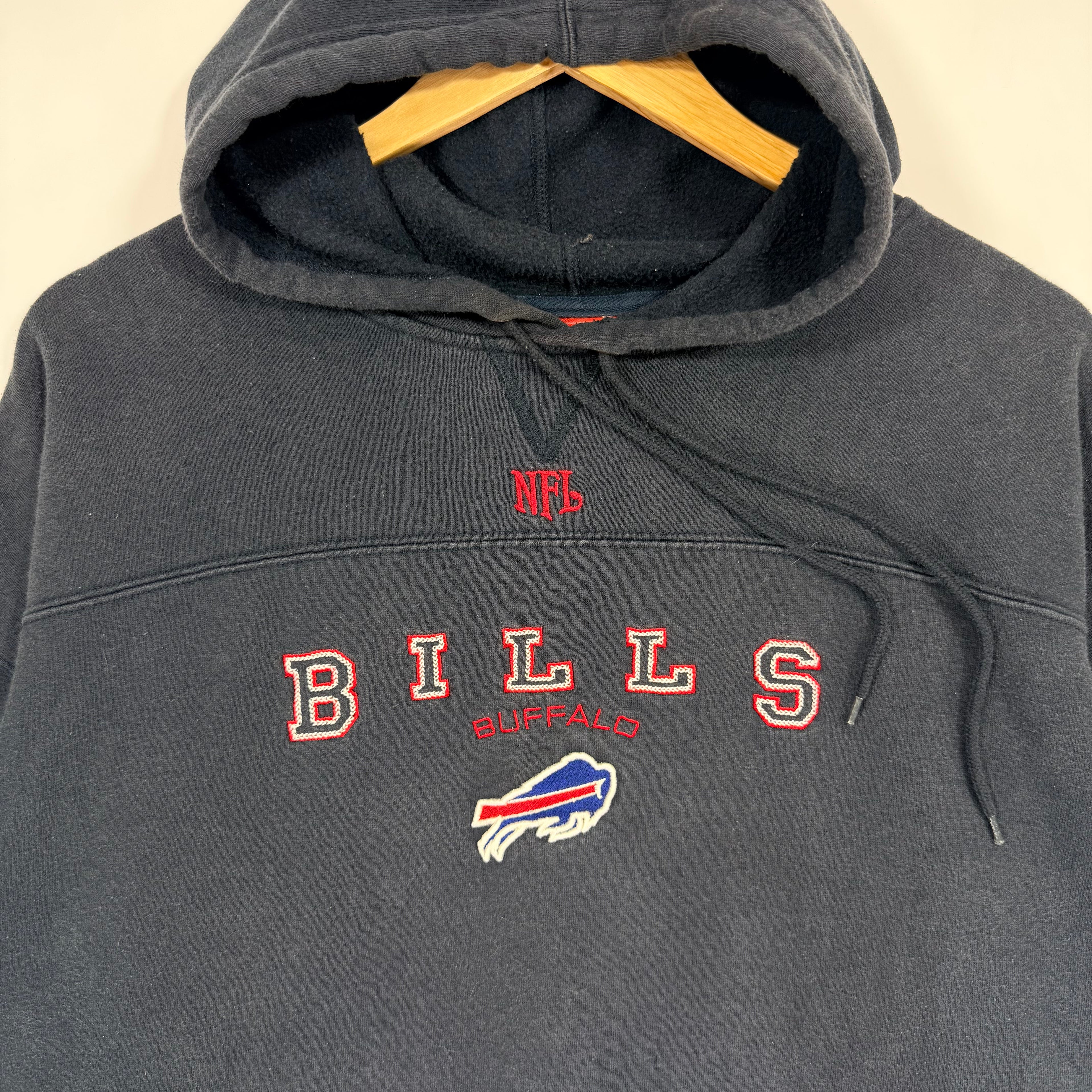 Vintage Buffalo Bills Embroidered Hoodie Sweatshirt XXL