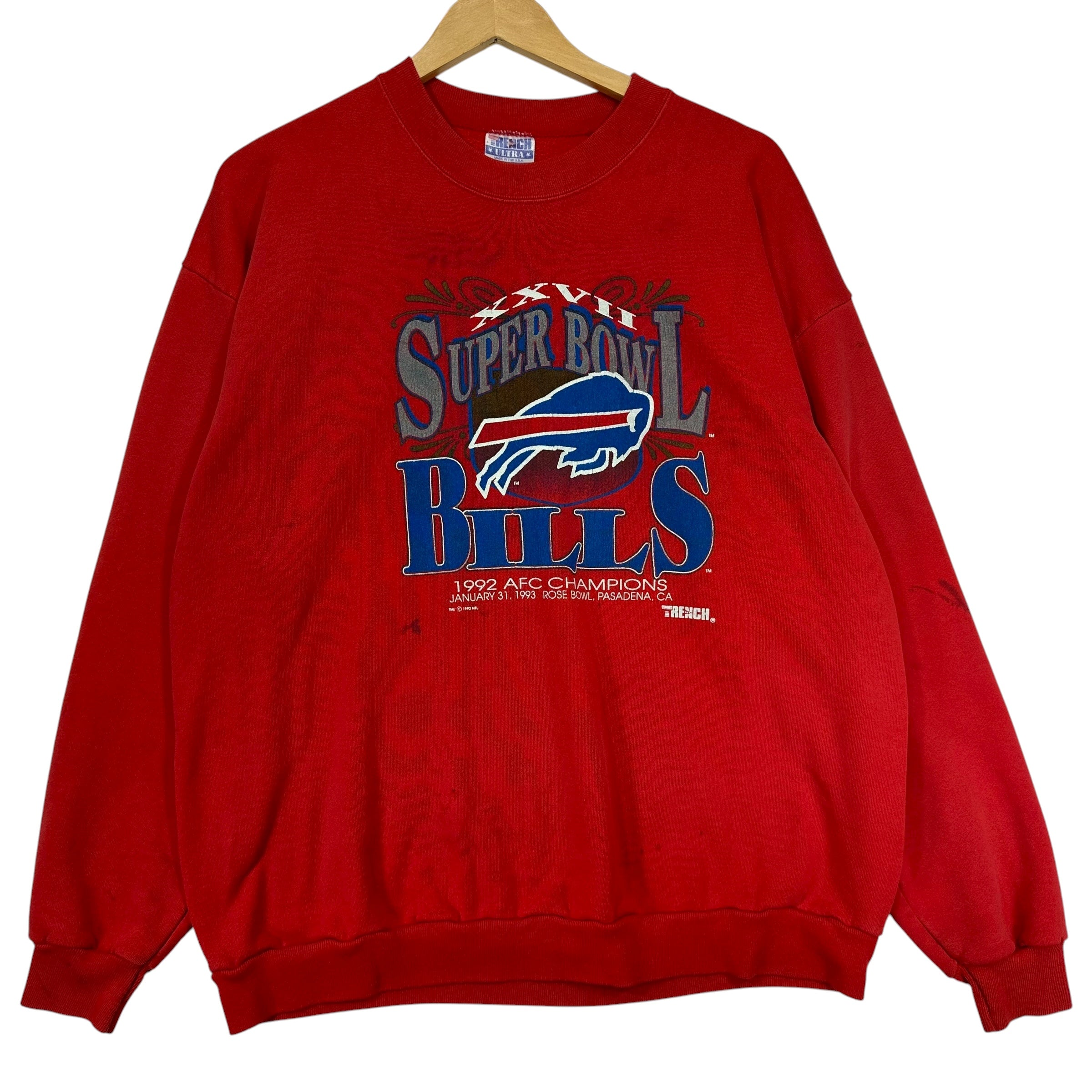 Vintage Buffalo Bills 1992 AFC Champs Crewneck Sweatshirt XL