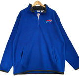 Vintage Buffalo Bills 1/4 Zip Fleece Sweatshirt Large