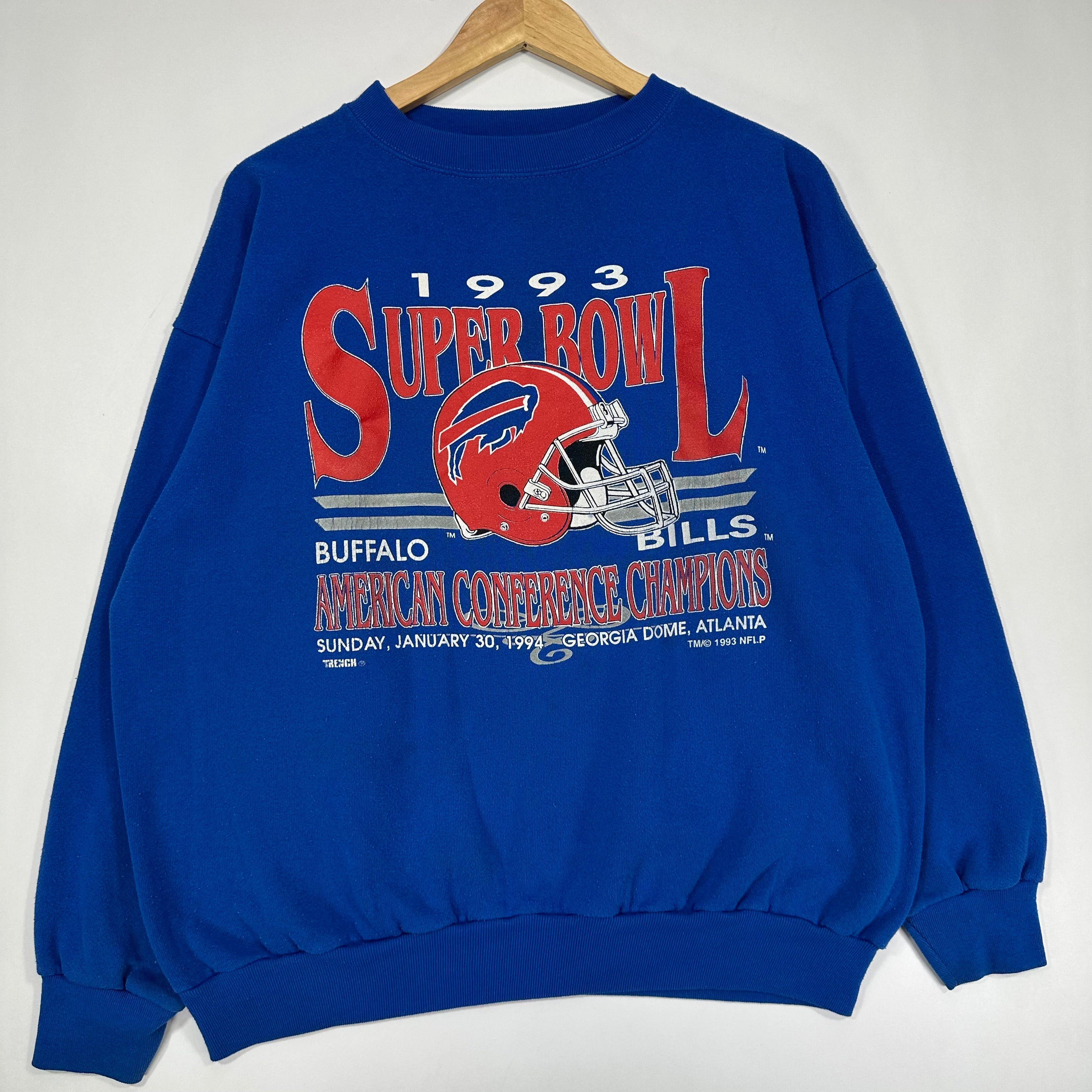 Vintage Buffalo Bills 1993 AFC Champs Crewneck Sweatshirt XL