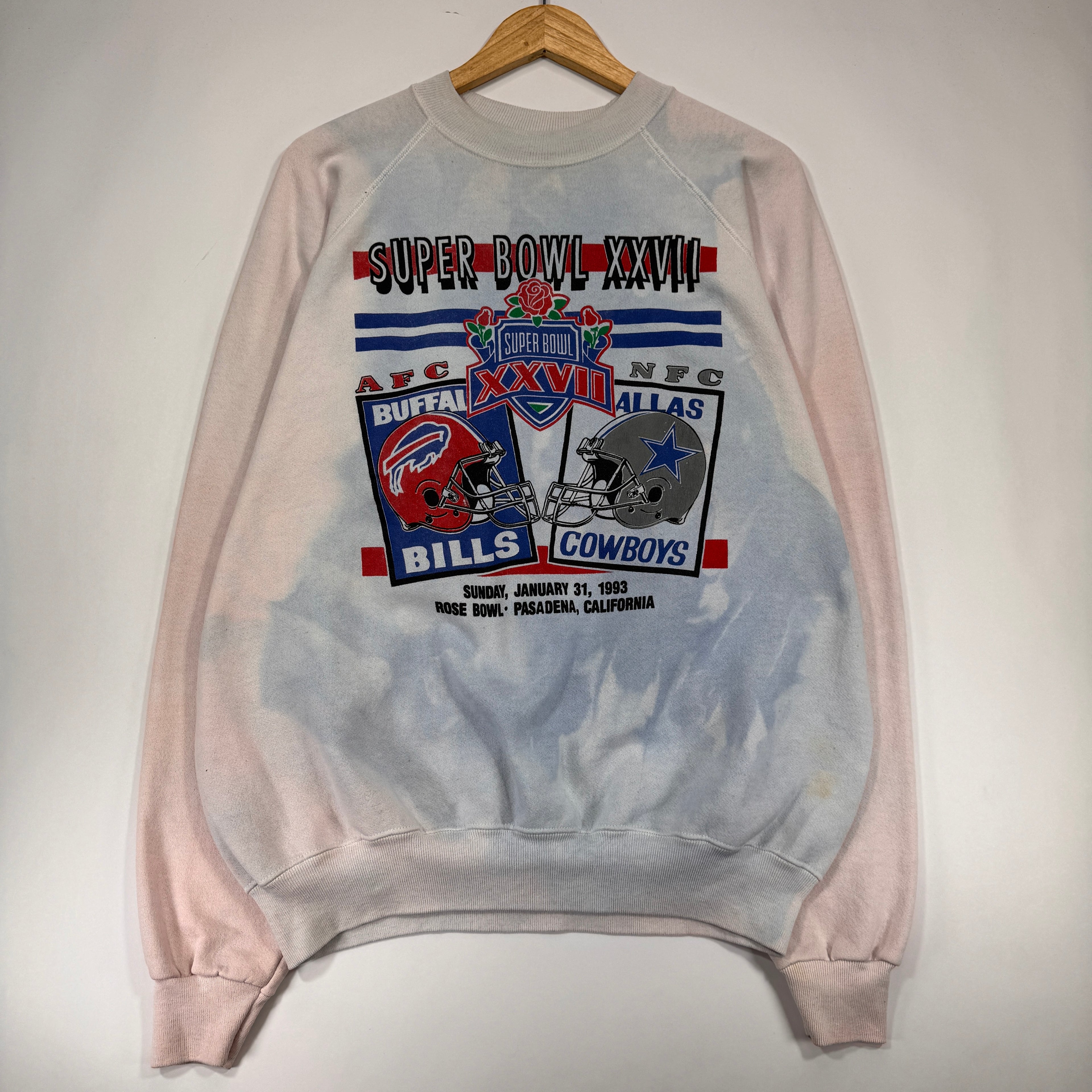 Vintage Buffalo Bills Dallas Cowboys 1993 Super Bowl Crewneck Sweatshirt XXL
