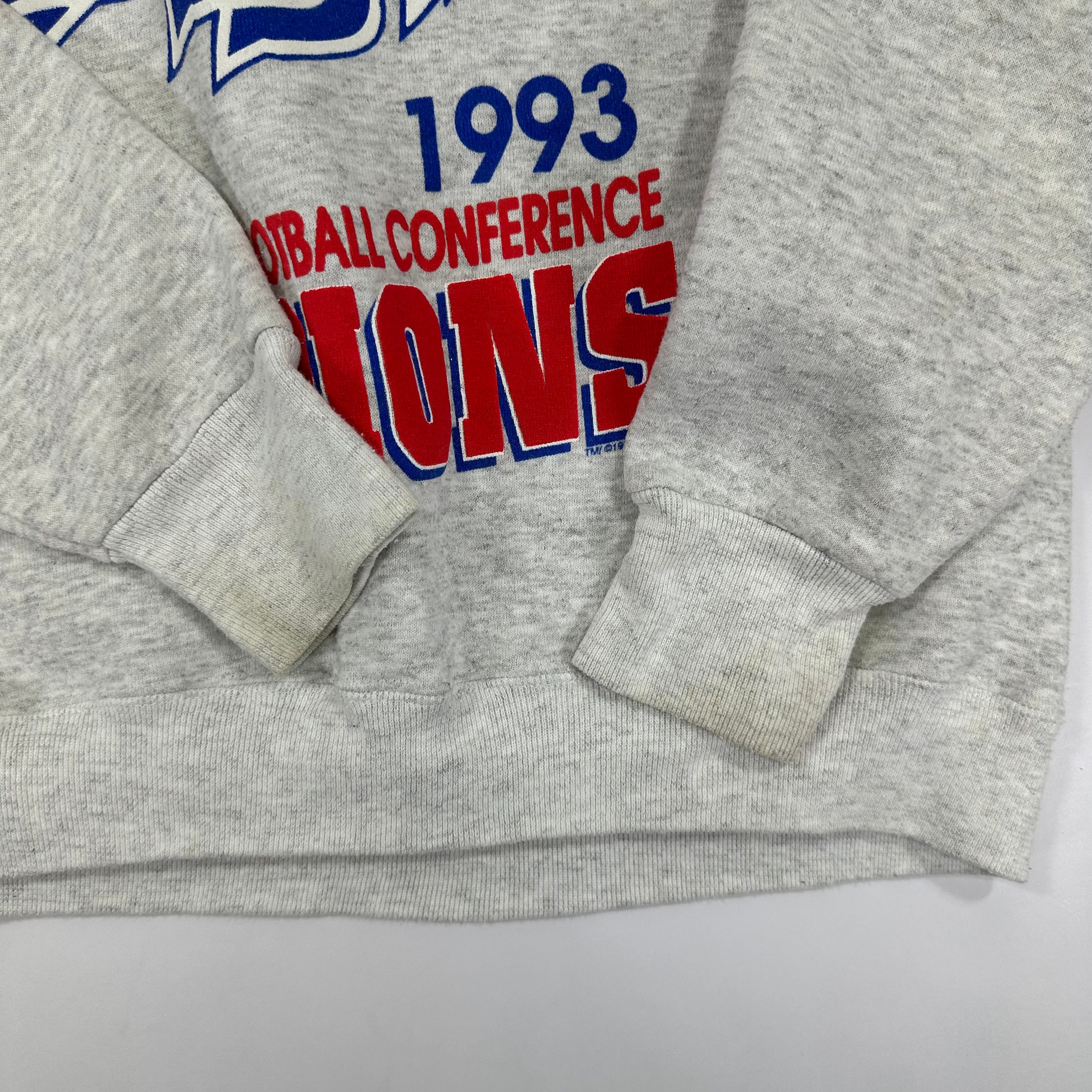 Vintage Buffalo Bills AFC Champs Cross Script Crewneck Sweatshirt XL