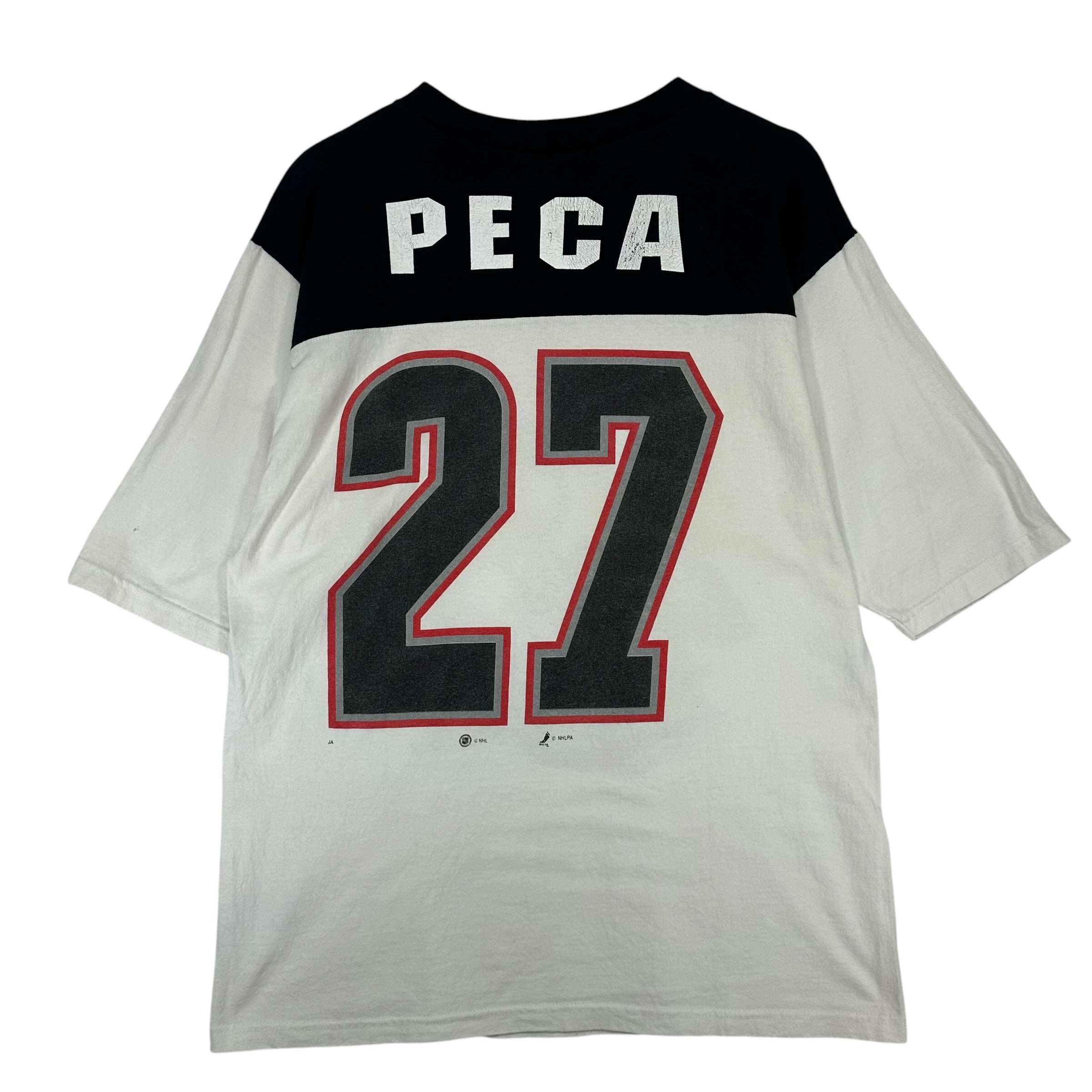 Vintage Buffalo Sabres Mike Peca Shirt Large