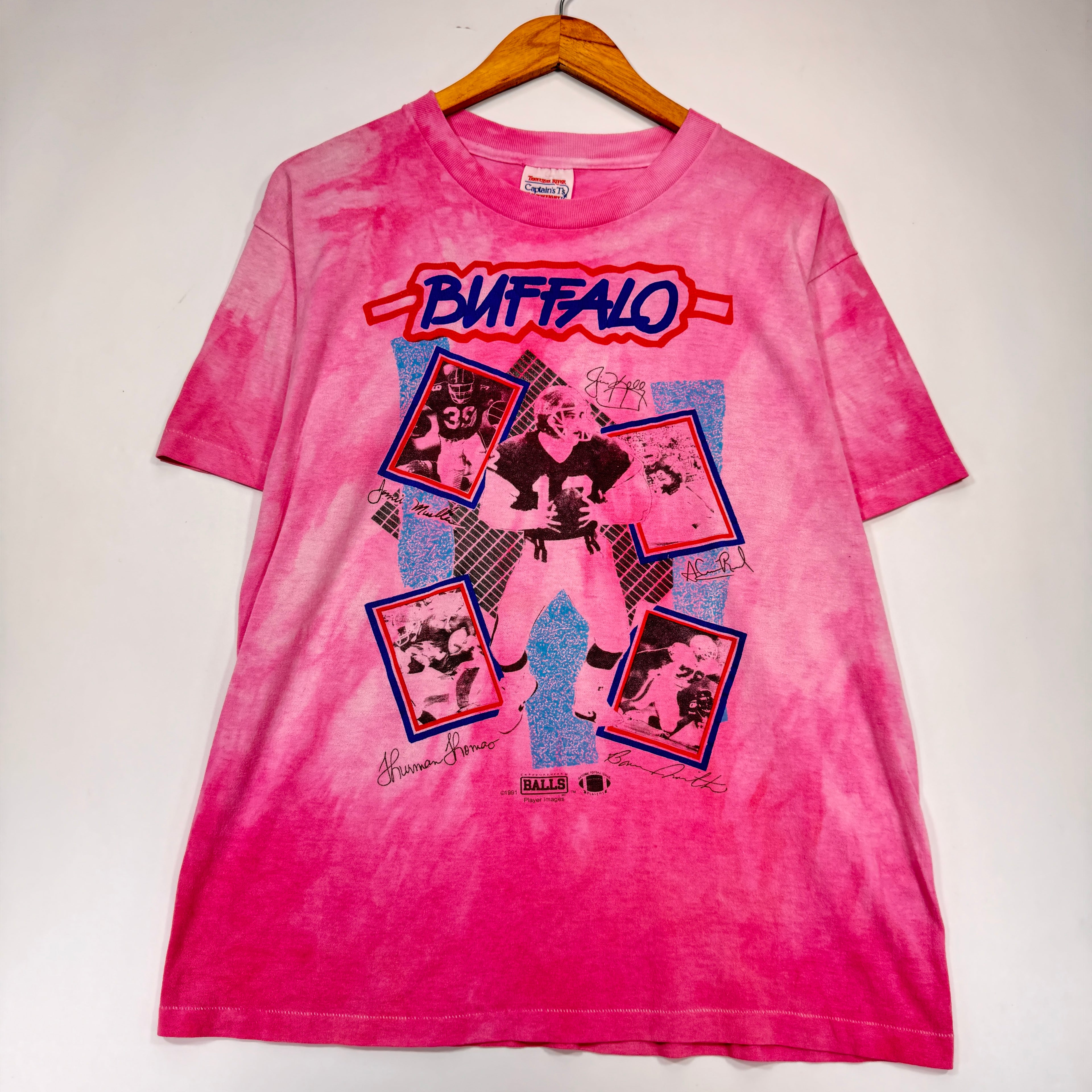 Vintage Buffalo Bills Overdyed Team Shirt Large