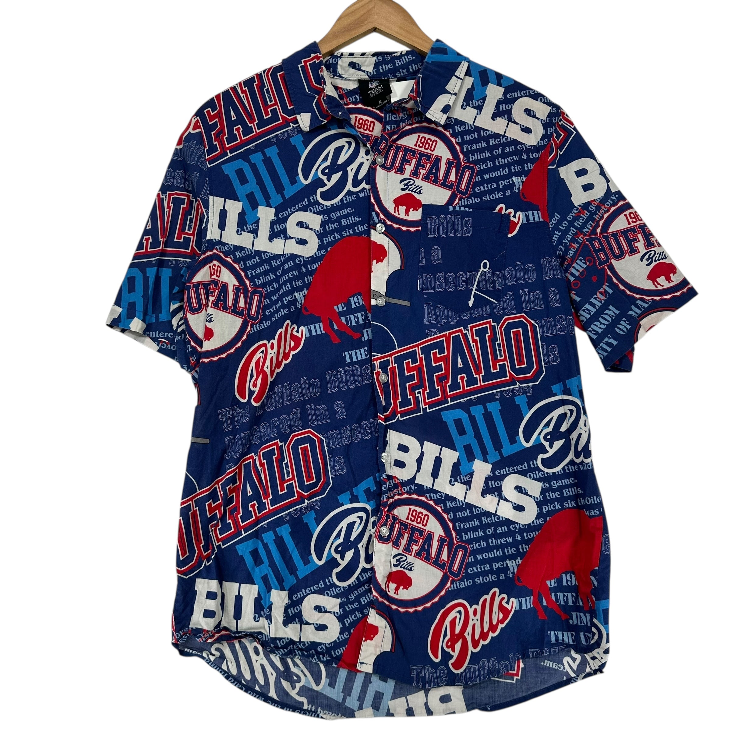 Vintage Buffalo Bills Button Up Shirt XL