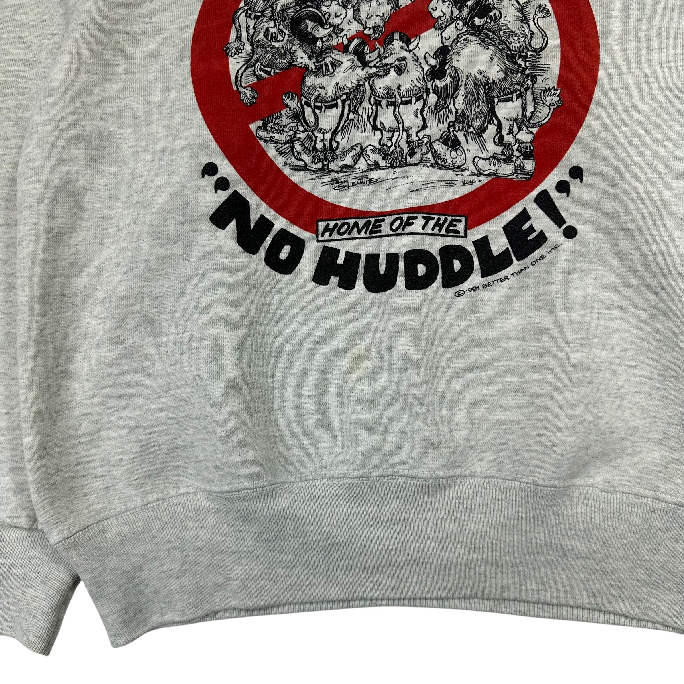 Vintage Buffalo Bills 1991 No Huddle Offense Crewneck Sweatshirt Small