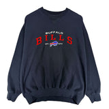 Vintage Buffalo Bills Embroidered Crewneck Sweatshirt Large