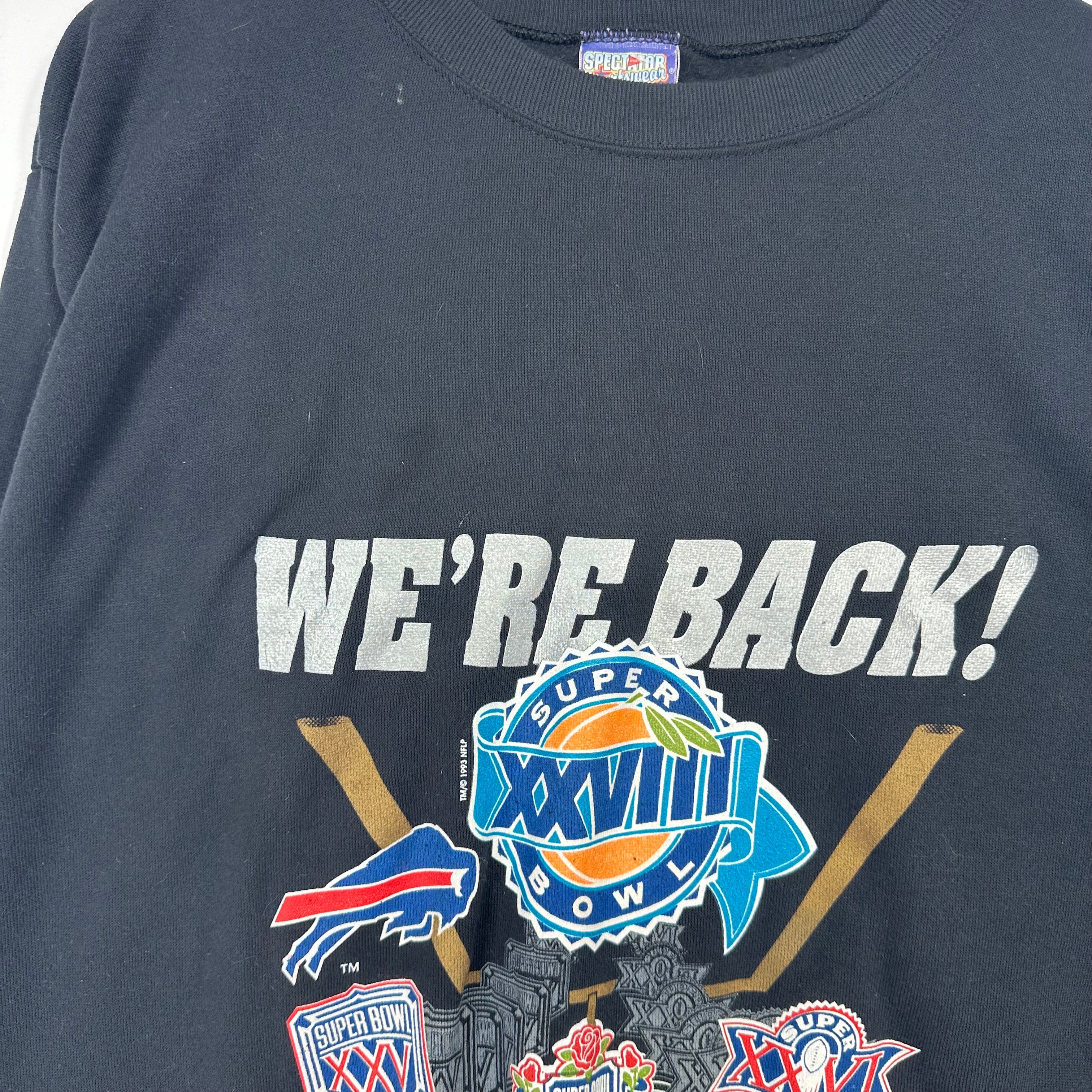 Vintage Buffalo Bills We’re Back Crewneck Sweatshirt Large