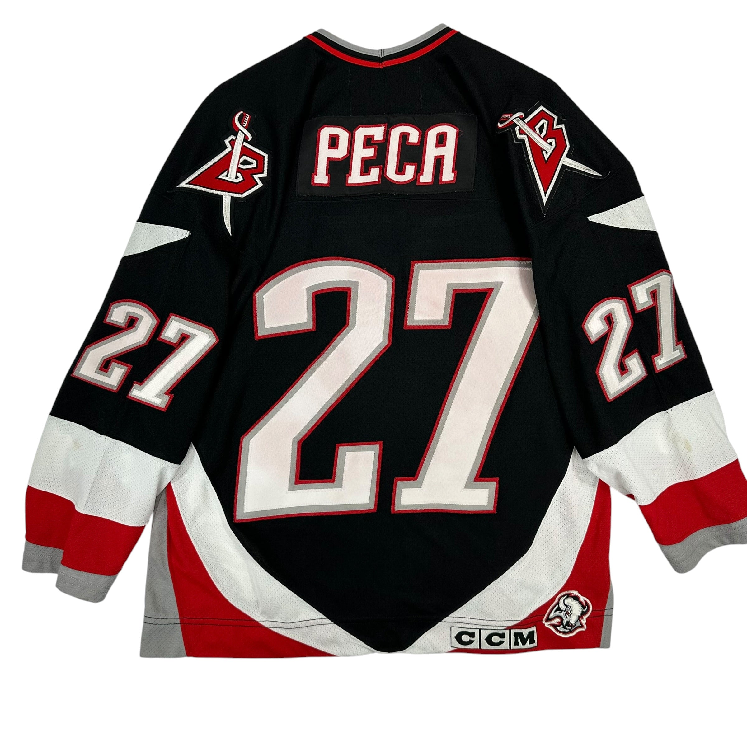 Vintage Buffalo Sabres Mike Peca Jersey Large