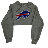 Vintage Buffalo Bills Cropped Hoodie Sweatshirt Medium