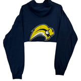 Vintage Buffalo Sabres Cropped Hoodie Sweatshirt Large