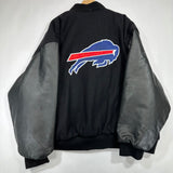 Vintage Buffalo Bills Wool Leather Varsity Jacket 3XL