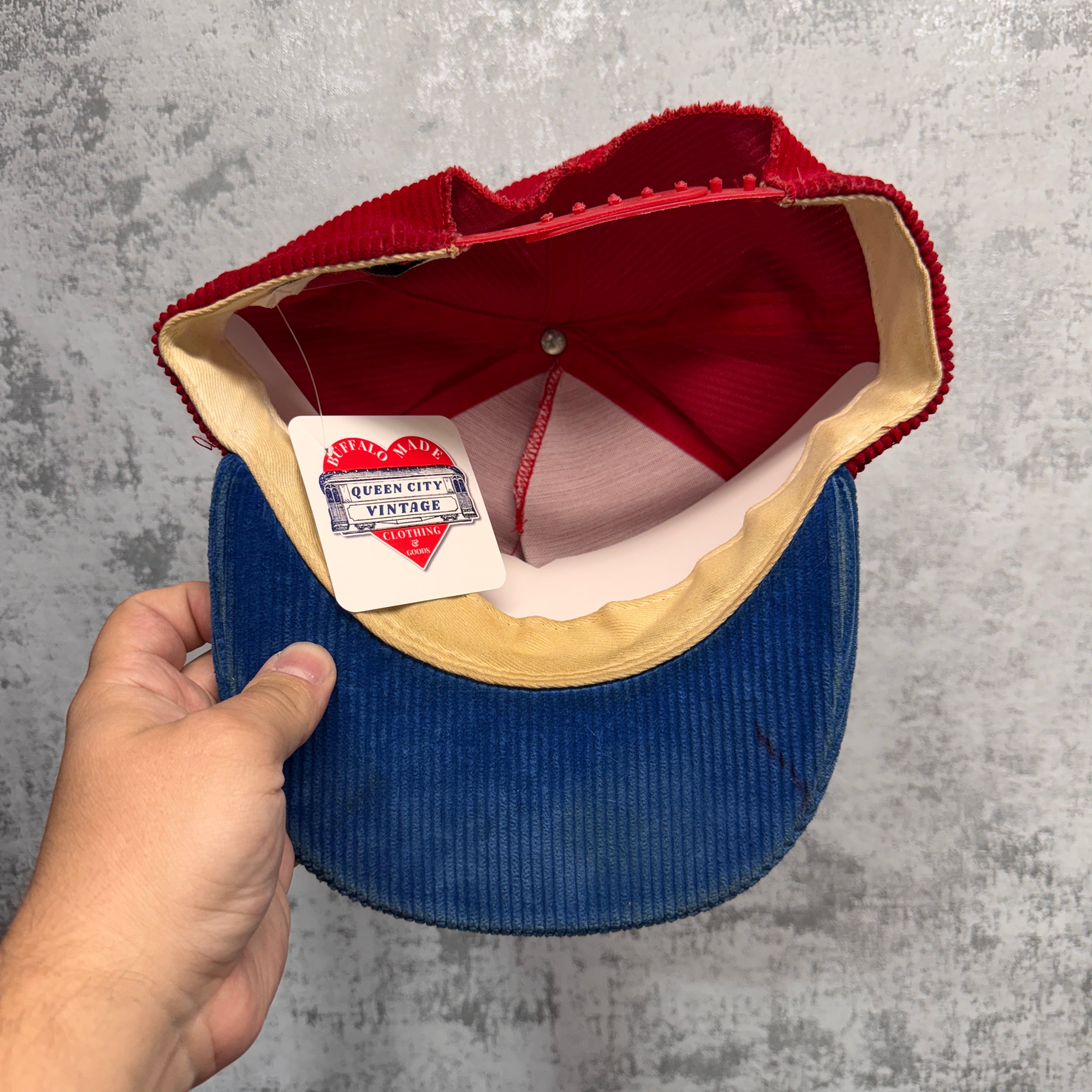 Vintage Buffalo Bills Corduroy Snapback Hat