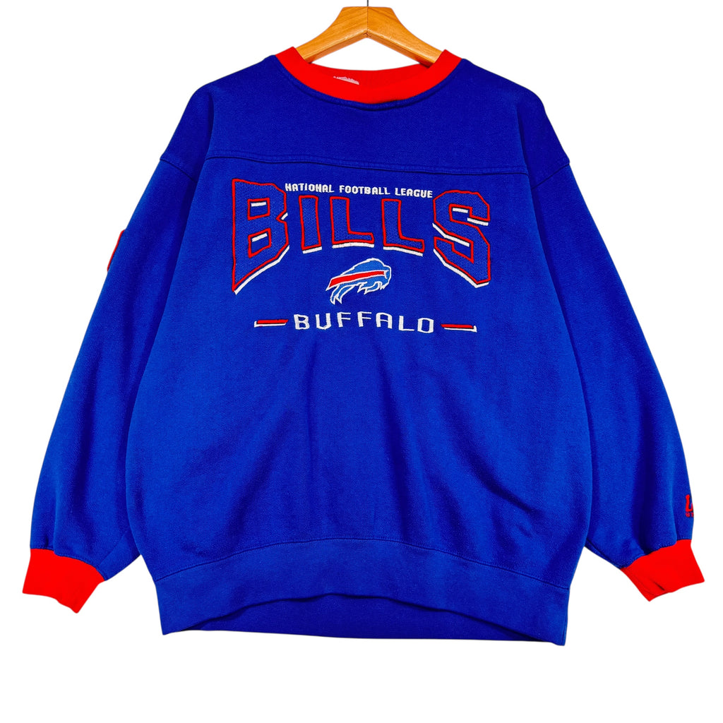 Vintage Buffalo Bills Embroidered Crewneck Sweatshirt Medium