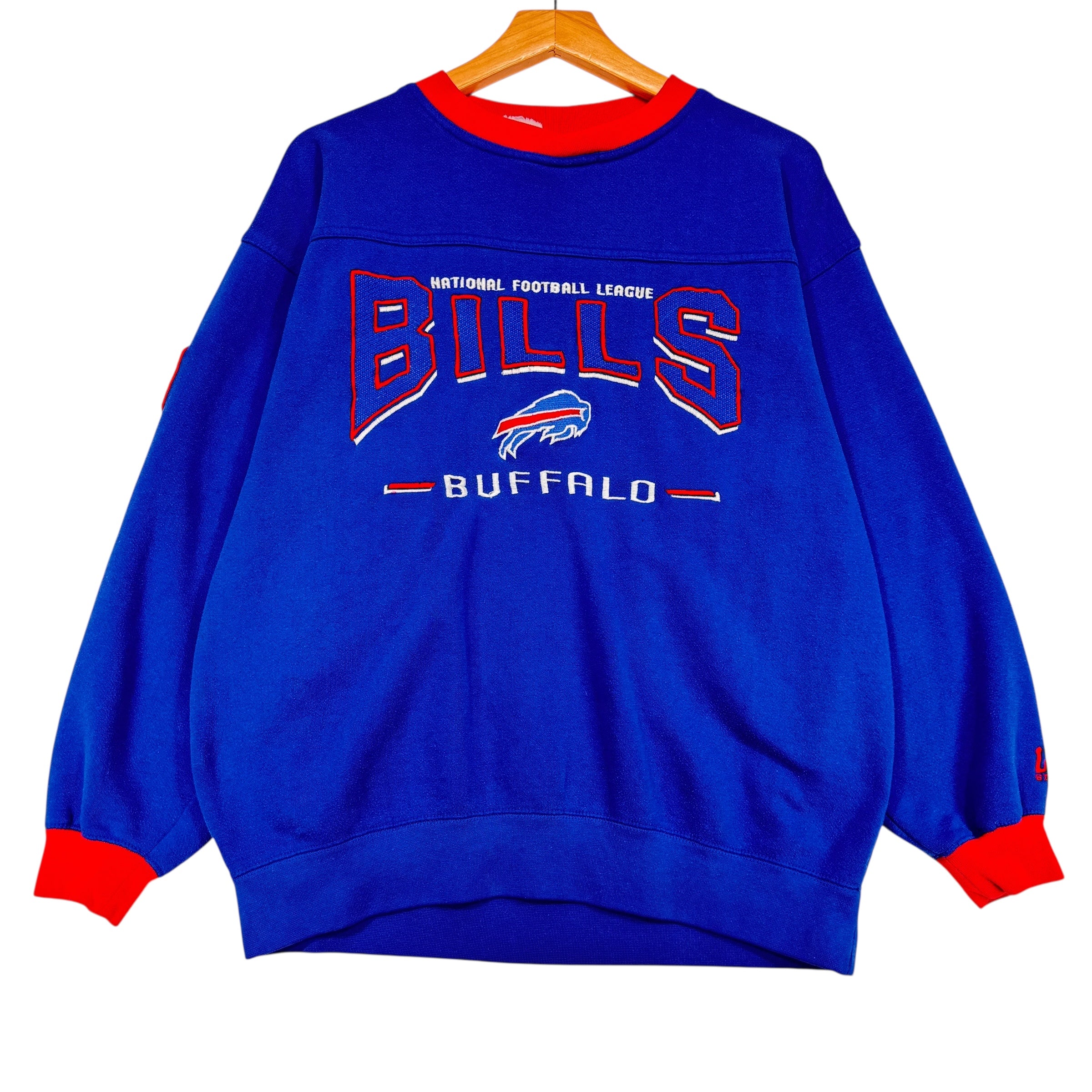 Vintage Buffalo Bills Embroidered Crewneck Sweatshirt Medium