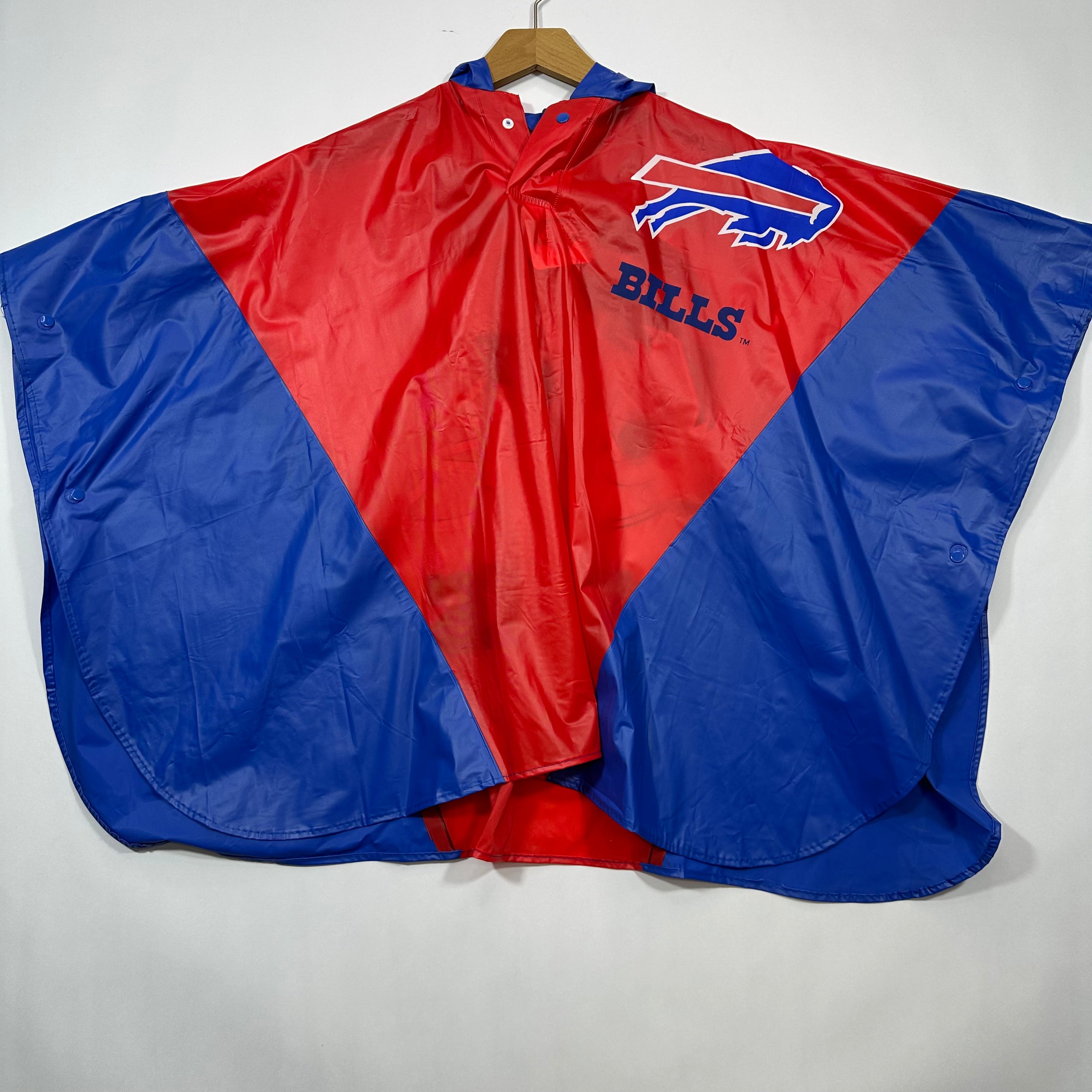 Vintage Buffalo Bills Rain Poncho Jacket Medium-Large