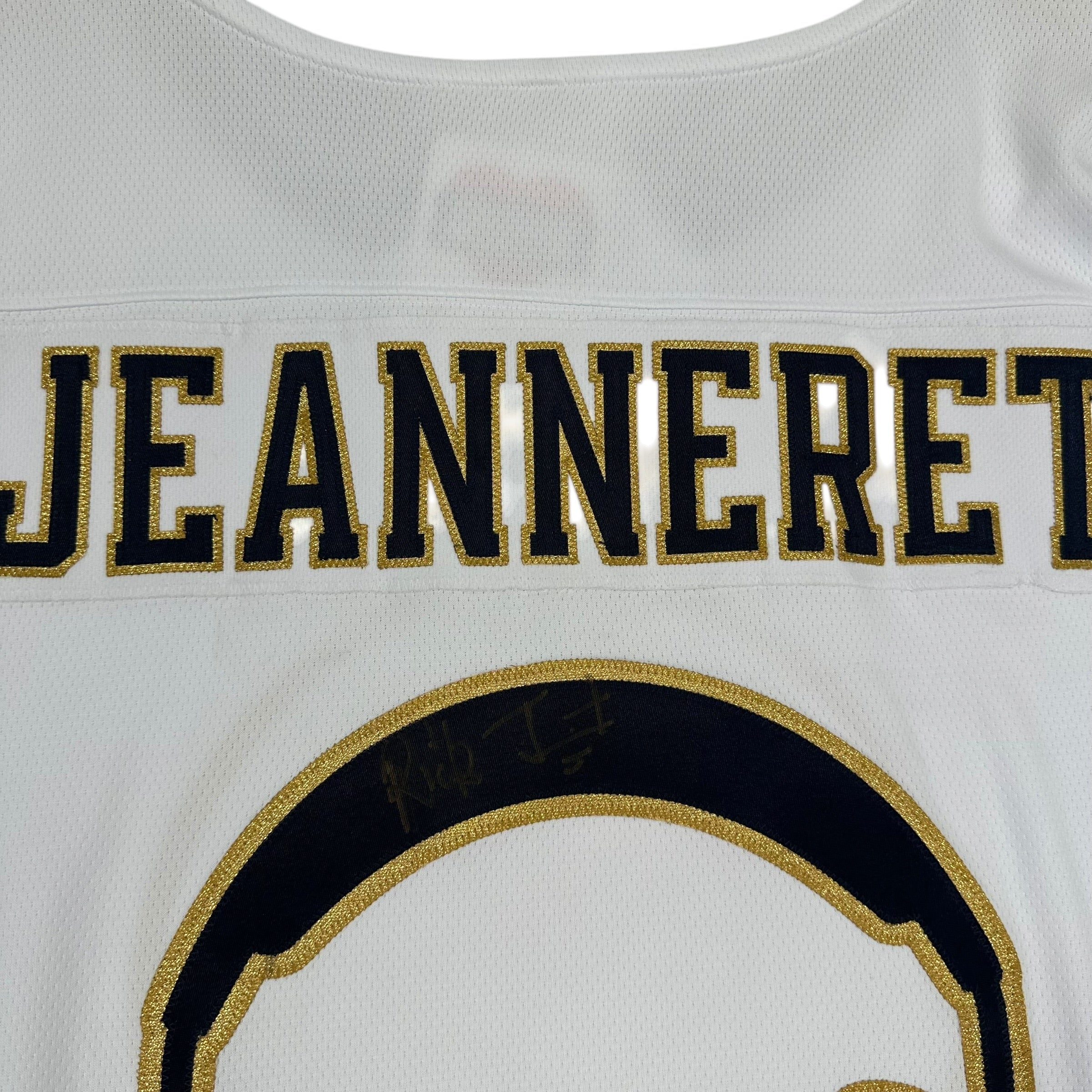 Autographed Rick Jeanneret 50th Anniversary Buffalo Sabres Jersey XXL