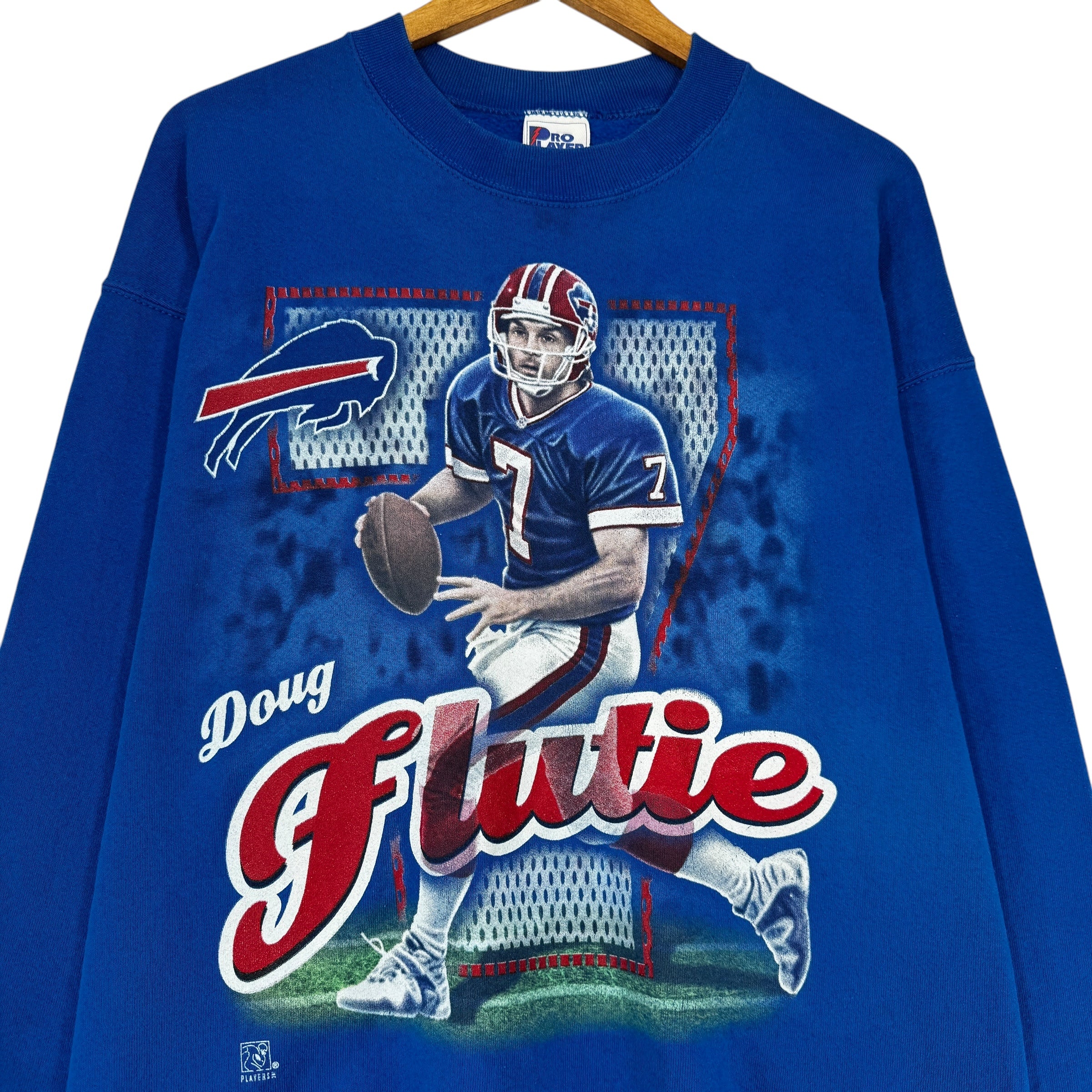 Vintage Buffalo Bills Doug Flutie Crewneck Sweatshirt XL
