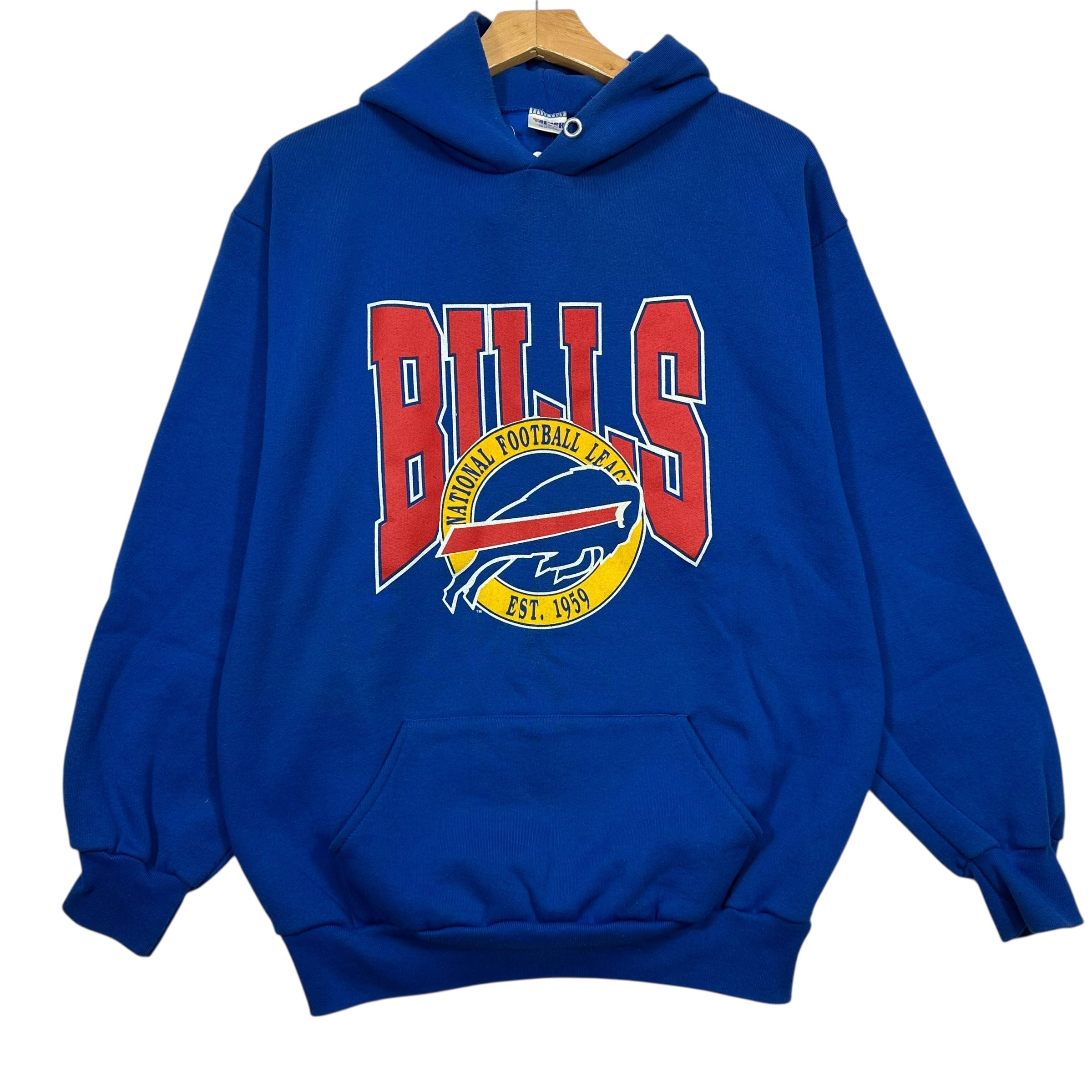 Vintage Buffalo Bills Hoodie Sweatshirt Large
