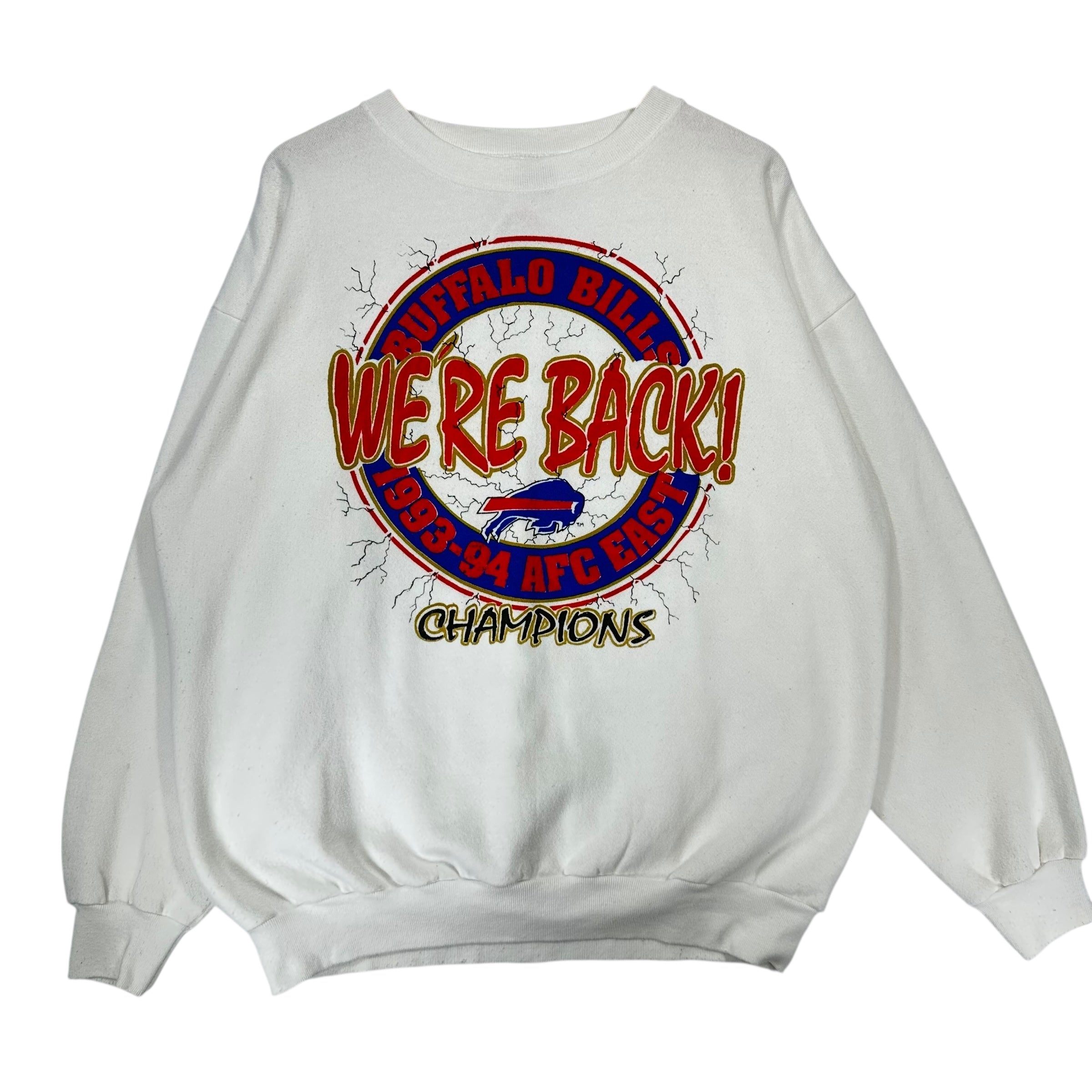 Vintage Buffalo Bills 1994 Division Champs Crewneck Sweatshirt XL