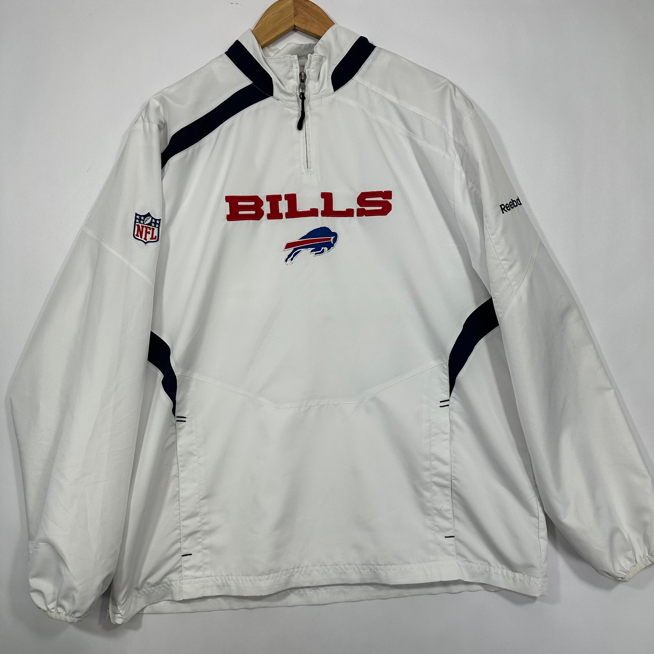 Vintage Buffalo Bills Pullover Windbreaker Jacket XL