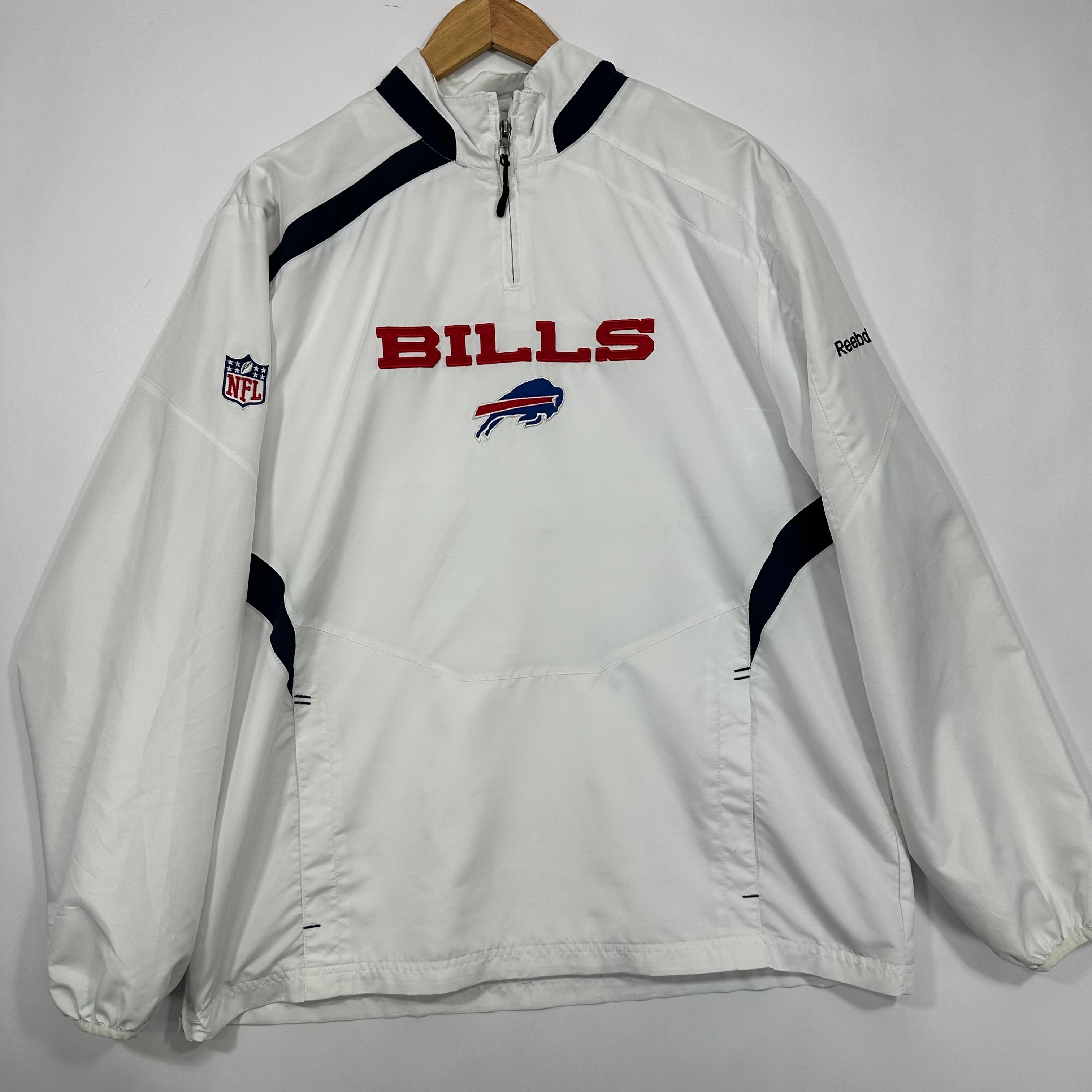 Vintage Buffalo Bills Pullover Windbreaker Jacket XL