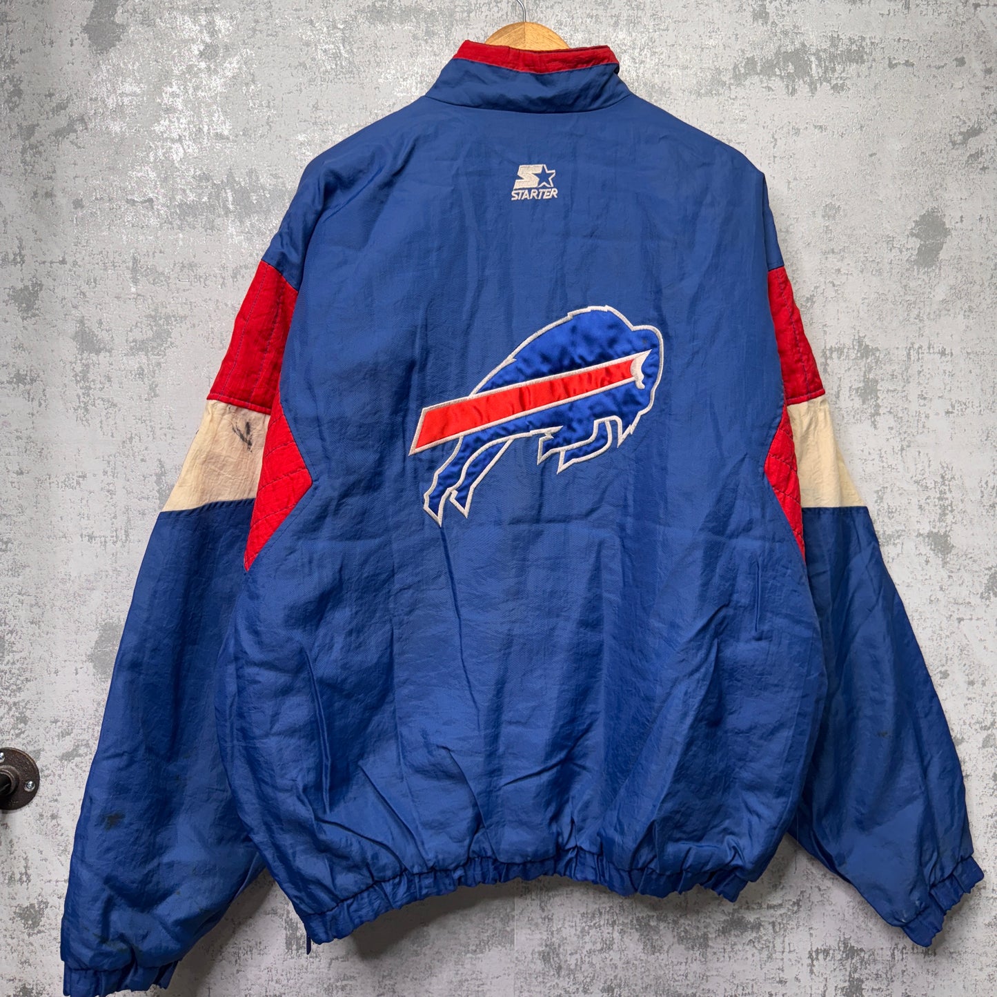 Vintage Buffalo Bills Starter Pullover Puffer Jacket XL