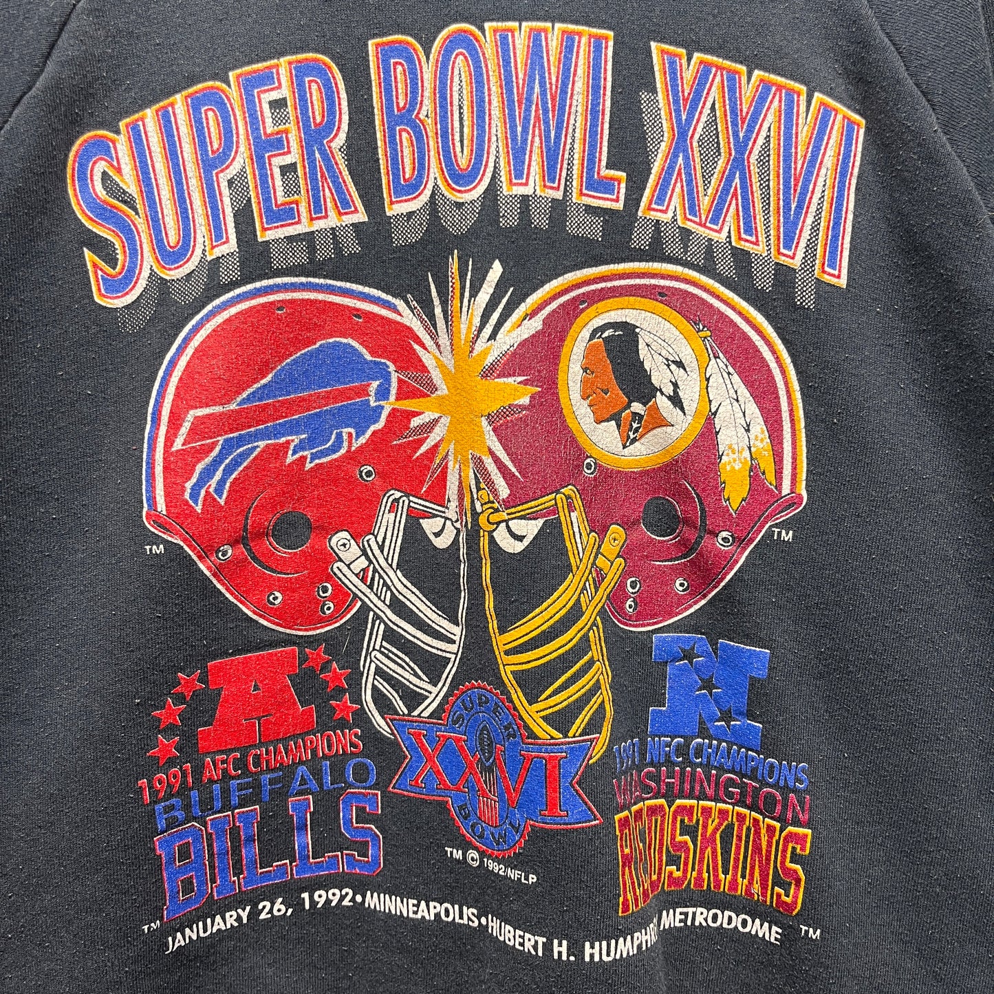 Vintage Buffalo Bills 1992 Super Bowl Crewneck Sweatshirt Large