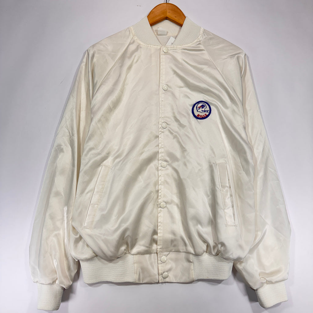 Vintage Buffalo Bills Button Up Satin Jacket Large
