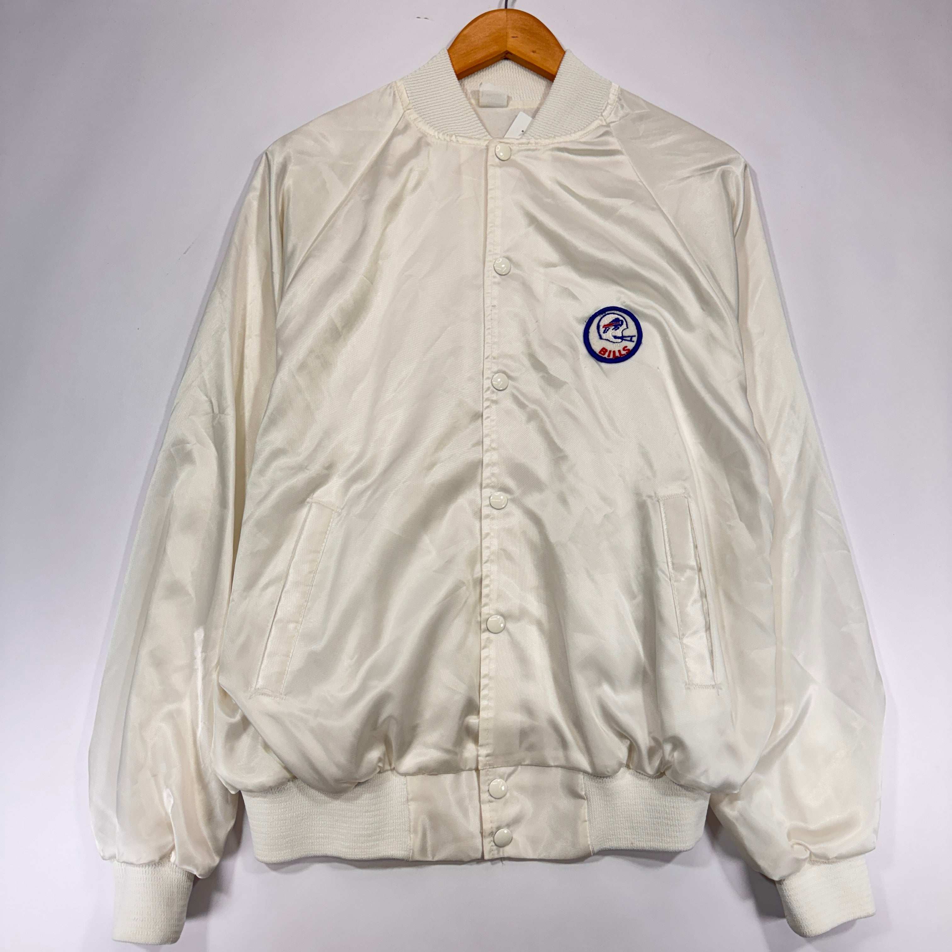 Vintage Buffalo Bills Button Up Satin Jacket Large