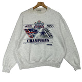 Vintage Buffalo Bills Dallas Cowboys Super Bowl Crewneck Sweatshirt Medium