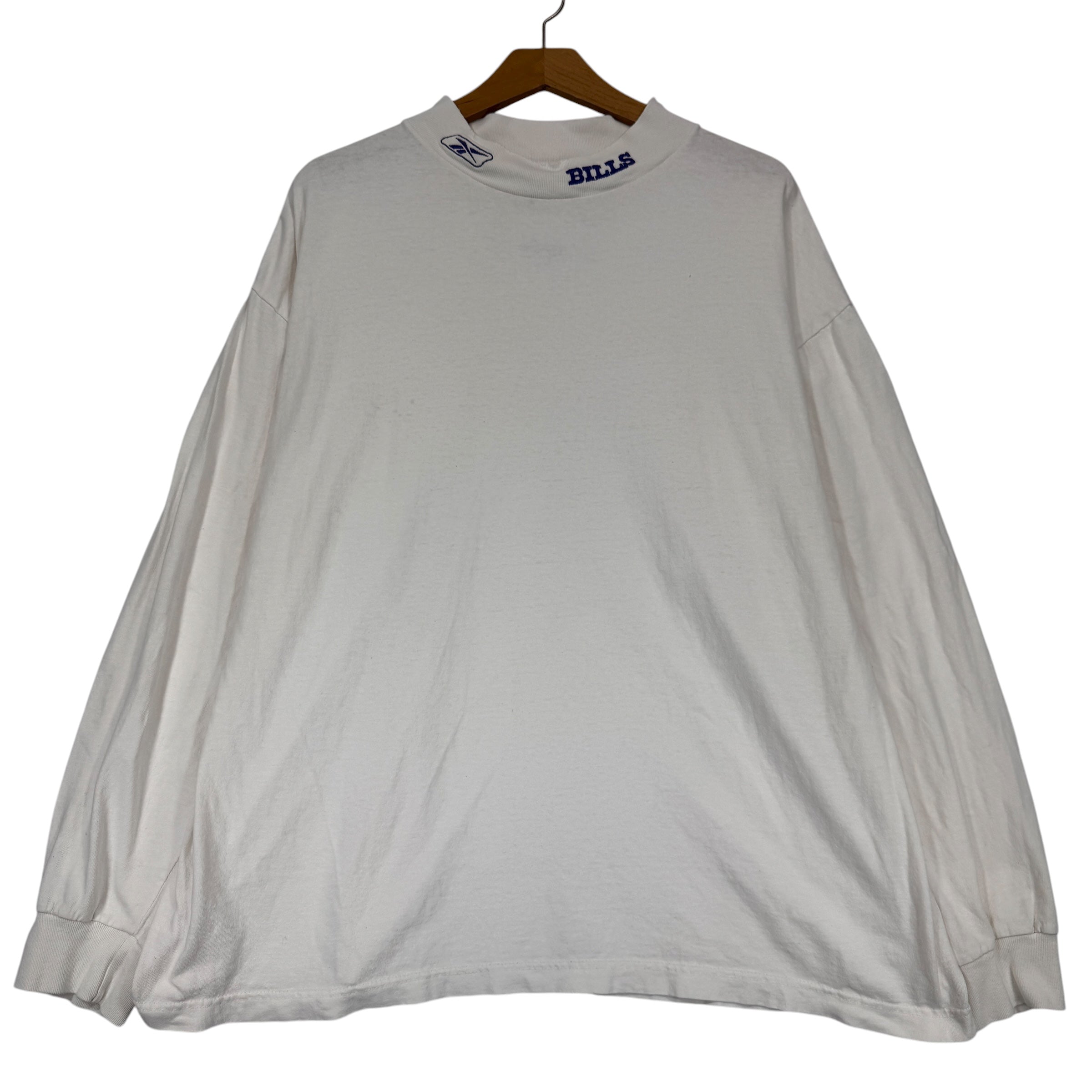 Vintage Buffalo Bills Mock Neck Long Sleeve Shirt XL