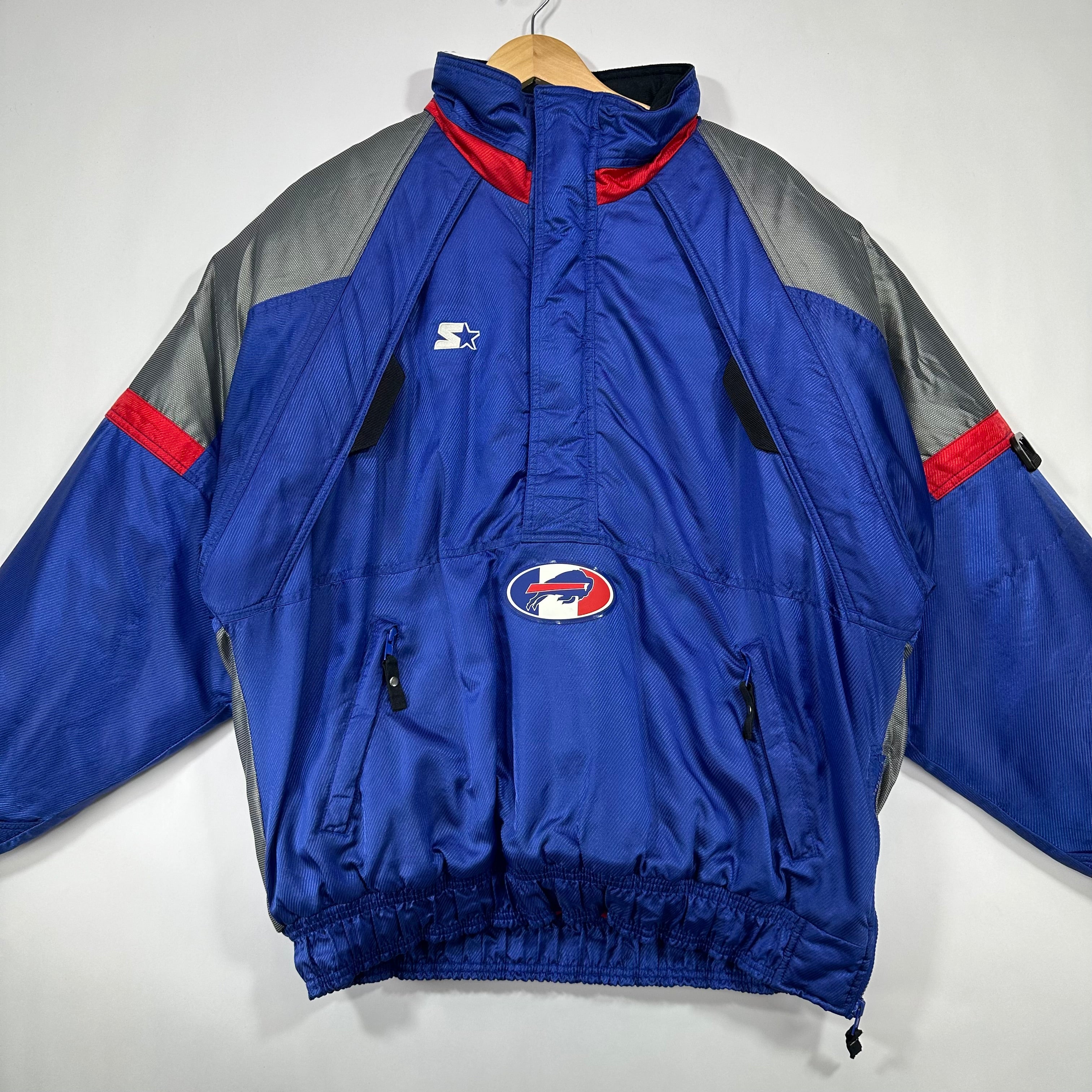 Vintage Buffalo Bills Starter Pullover Puffer Jacket Large