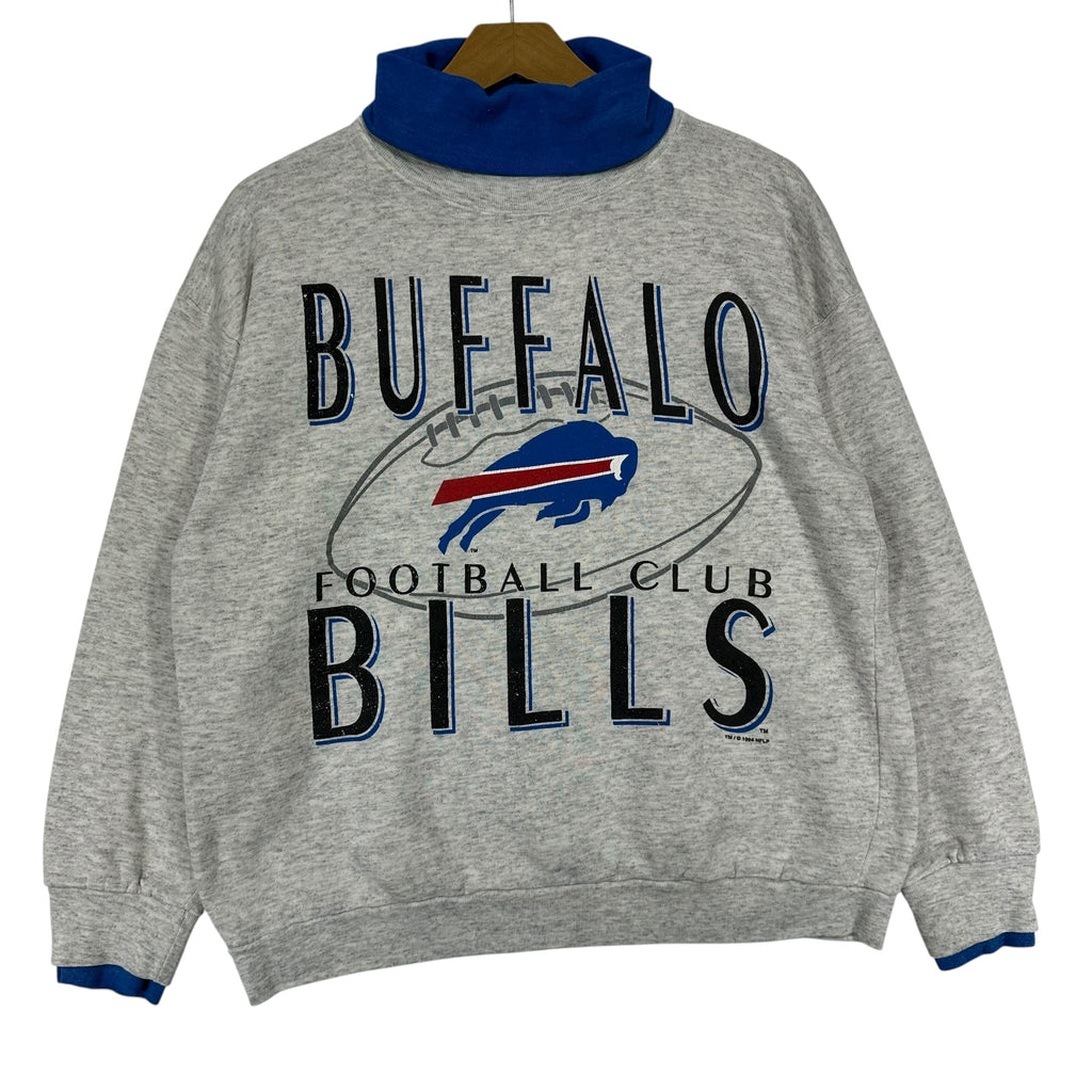 Vintage Buffalo Bills Turtleneck Crewneck Sweatshirt Medium