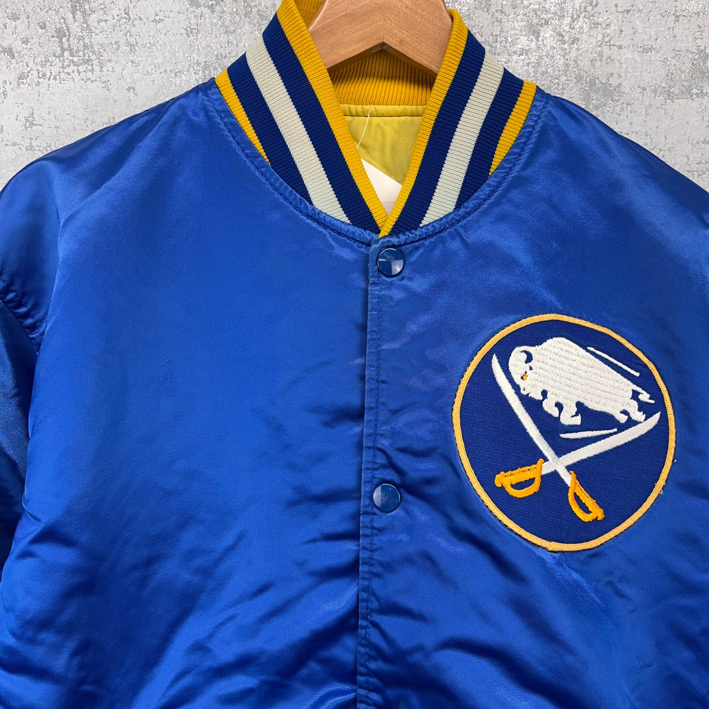 90s Buffalo Sabres Satin Jacket Large