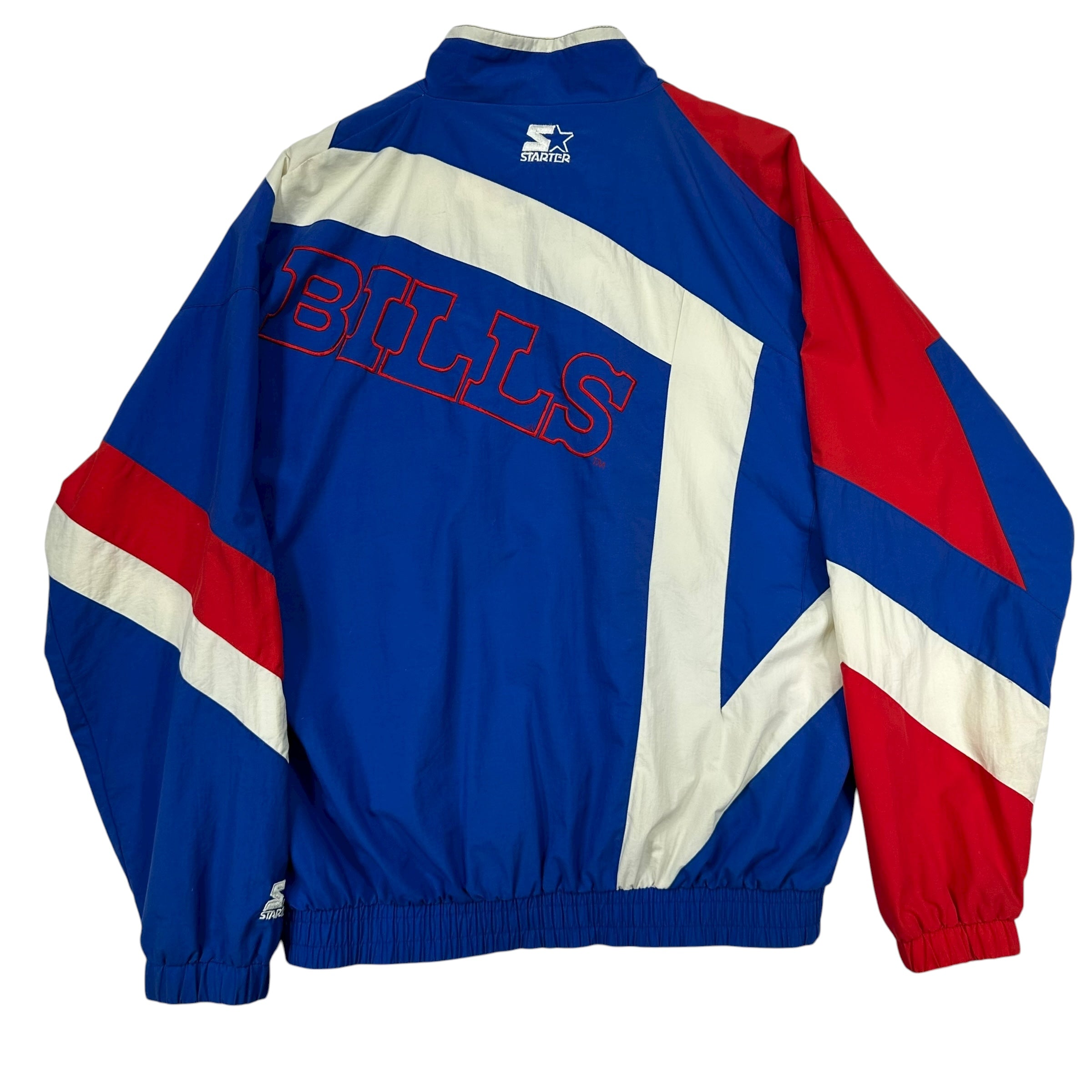 Vintage Buffalo Bills Starter Color Block Windbreaker Jacket Large