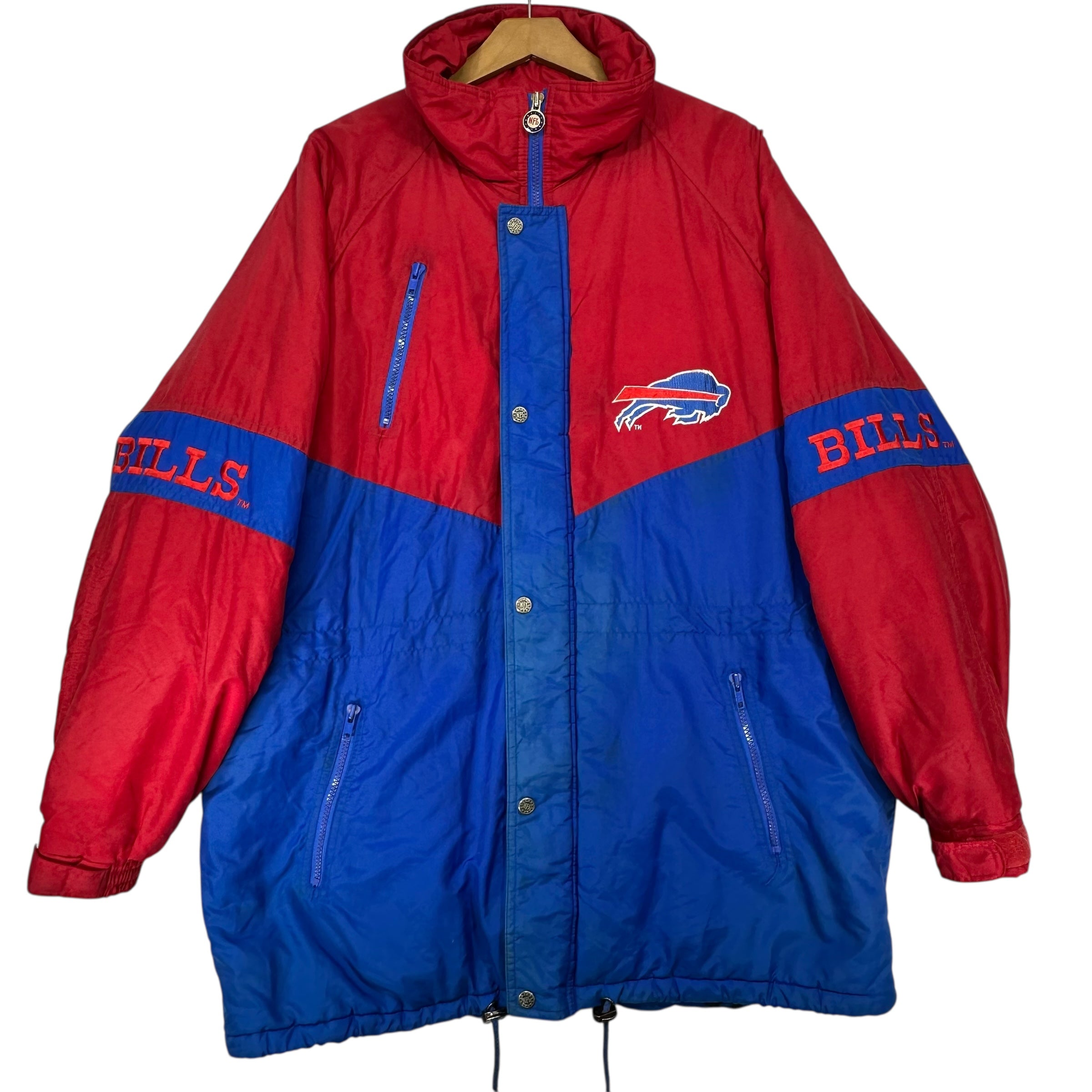 Vintage Buffalo Bills Parka Puffer Jacket Large