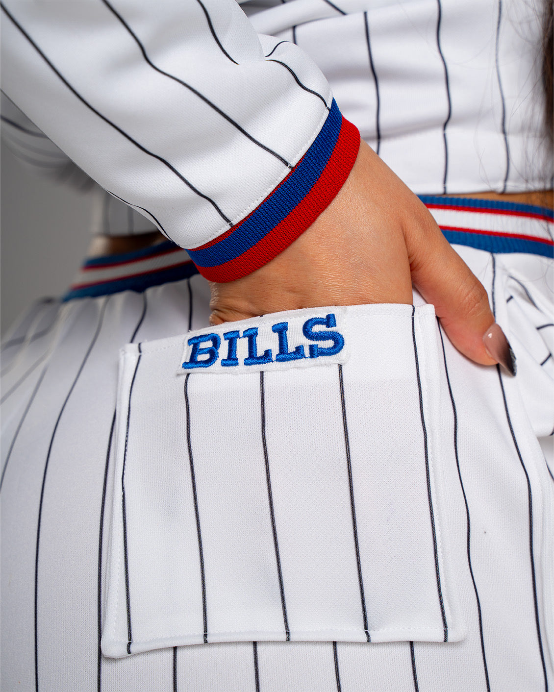 KP MADE ME Buffalo Bills Upcycled Custom Reworked Josh Allen Hoodie & Pants Set Large