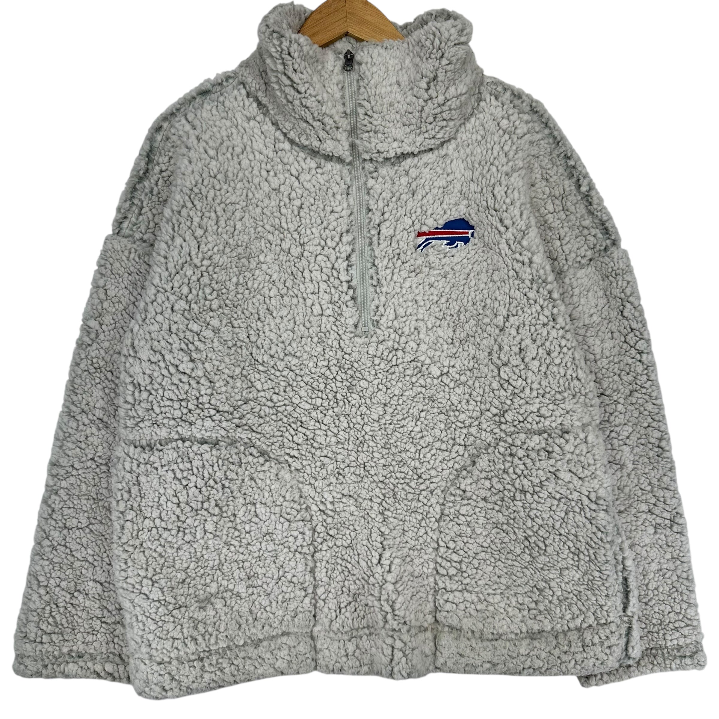 Buffalo Bills 1/2 Zip Sherpa Sweatshirt Women’s Large