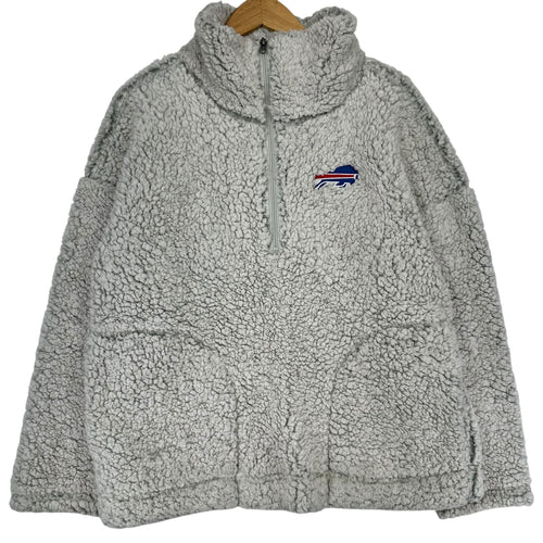 Buffalo Bills 1/2 Zip Sherpa Sweatshirt Women’s Large