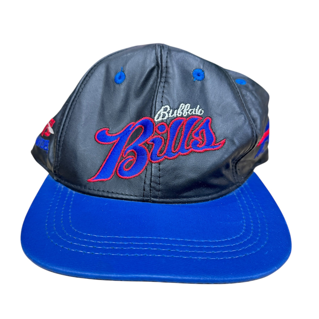 Vintage Buffalo Bills Leather Snapback Hat