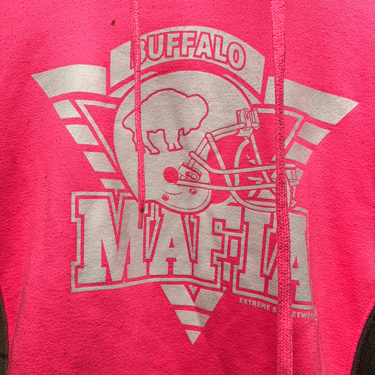 Buffalo Bills Mafia Pink- Camo Hoodie Sweatshirt Medium/Large