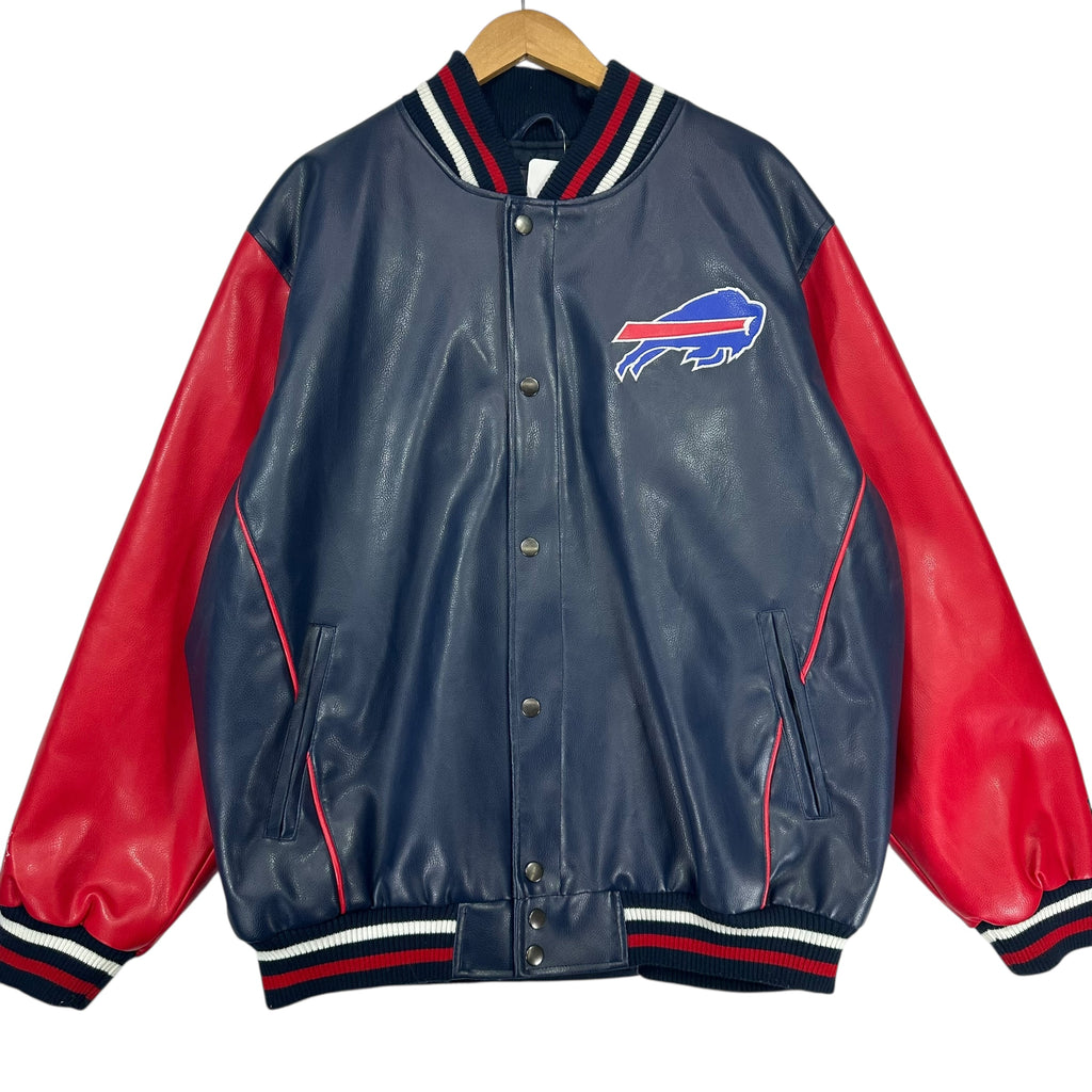 Vintage Buffalo Bills Vegan Leather Jacket XL