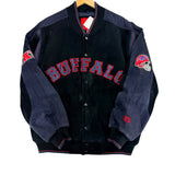 Vintage Buffalo Bills Suede Leather Jacket Large