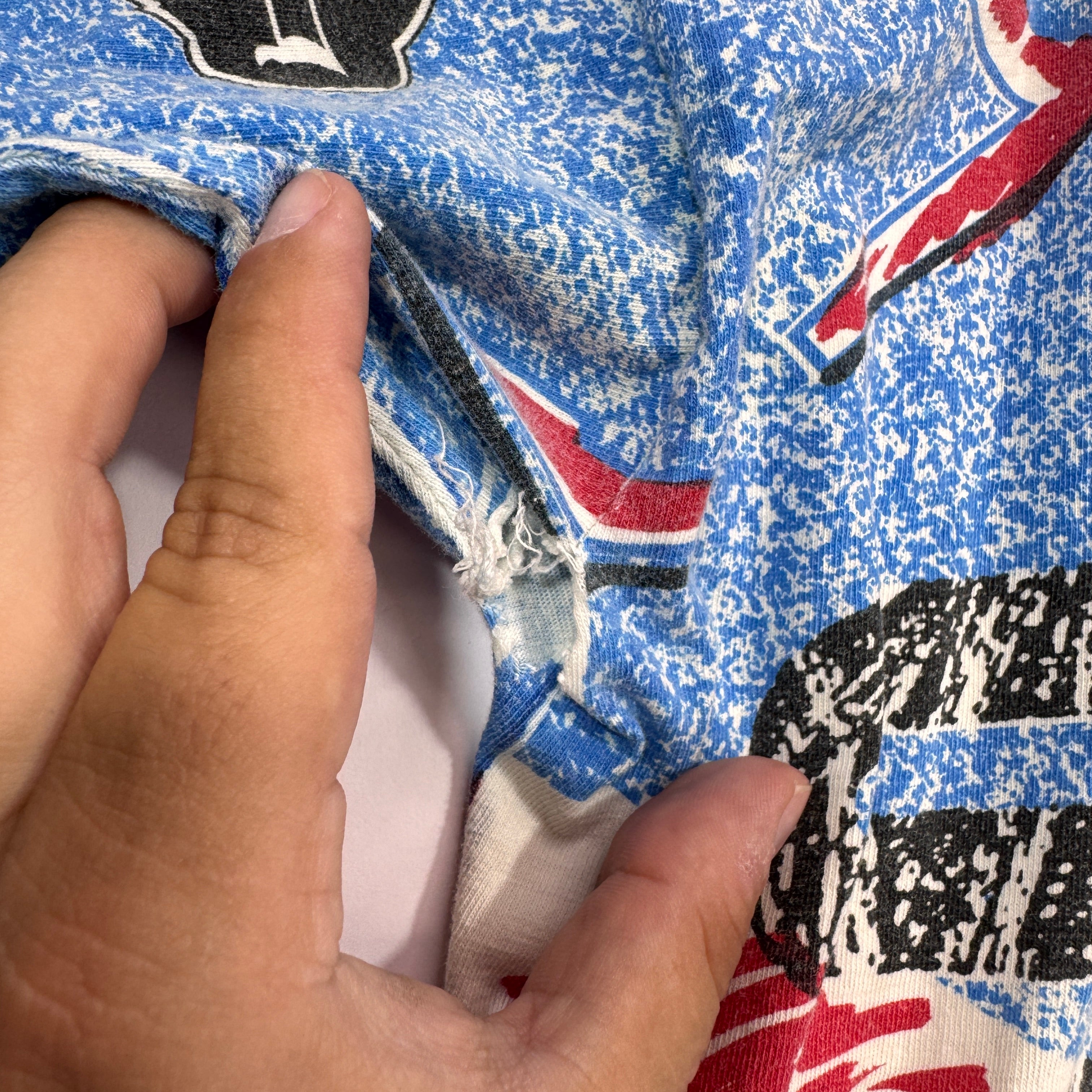 Vintage Buffalo Bills Magic Johnson All Over Print Shirt Large