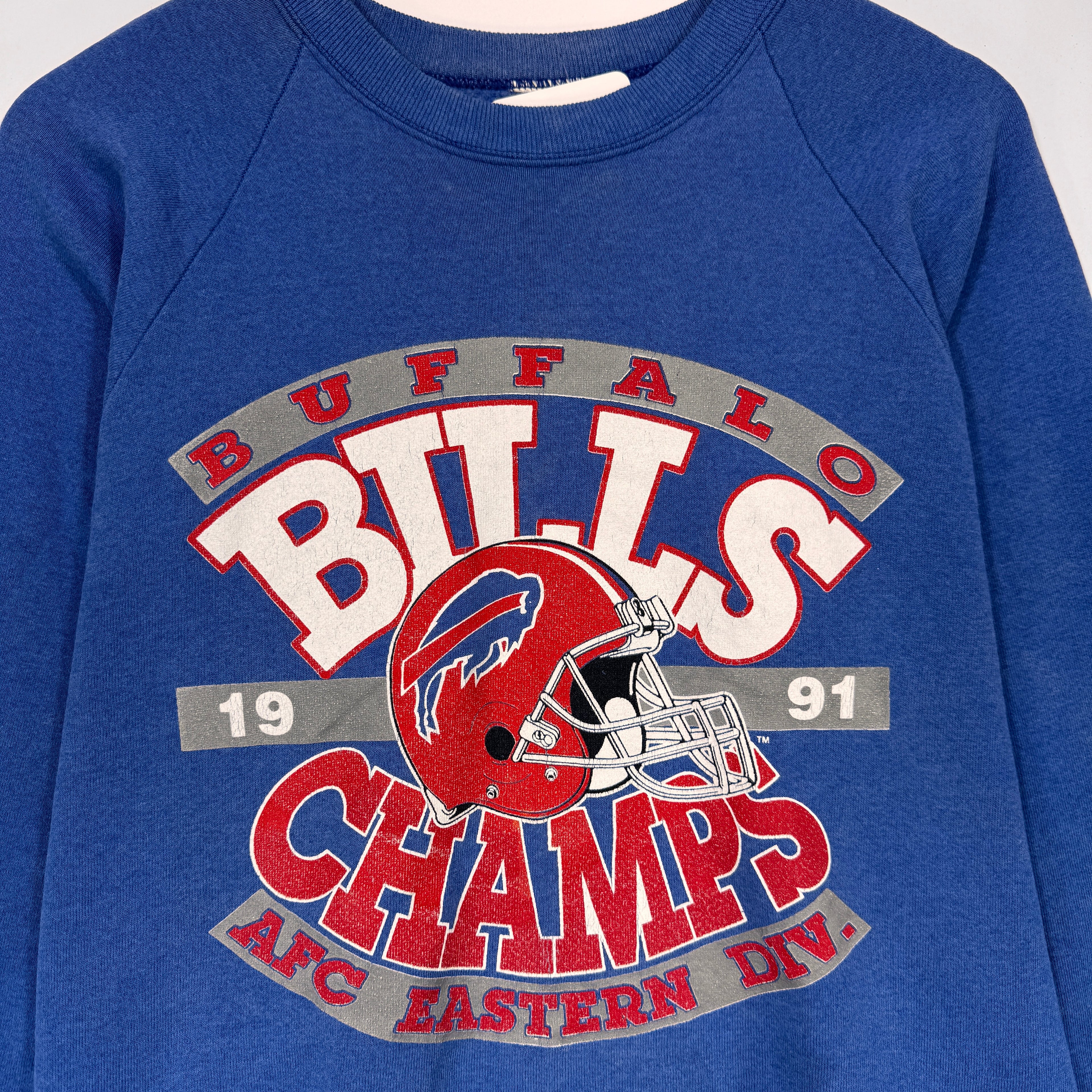 Vintage Buffalo Bills 1991 AFC East Champions Crewneck Sweatshirt Large