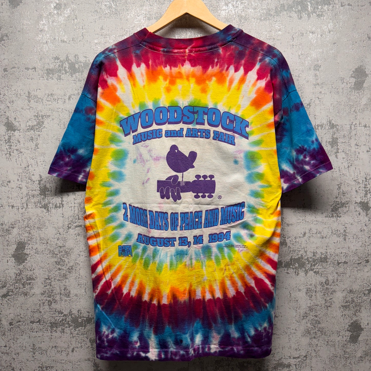 Vintage 1994 Woodstock Tie Dye Shirt XL